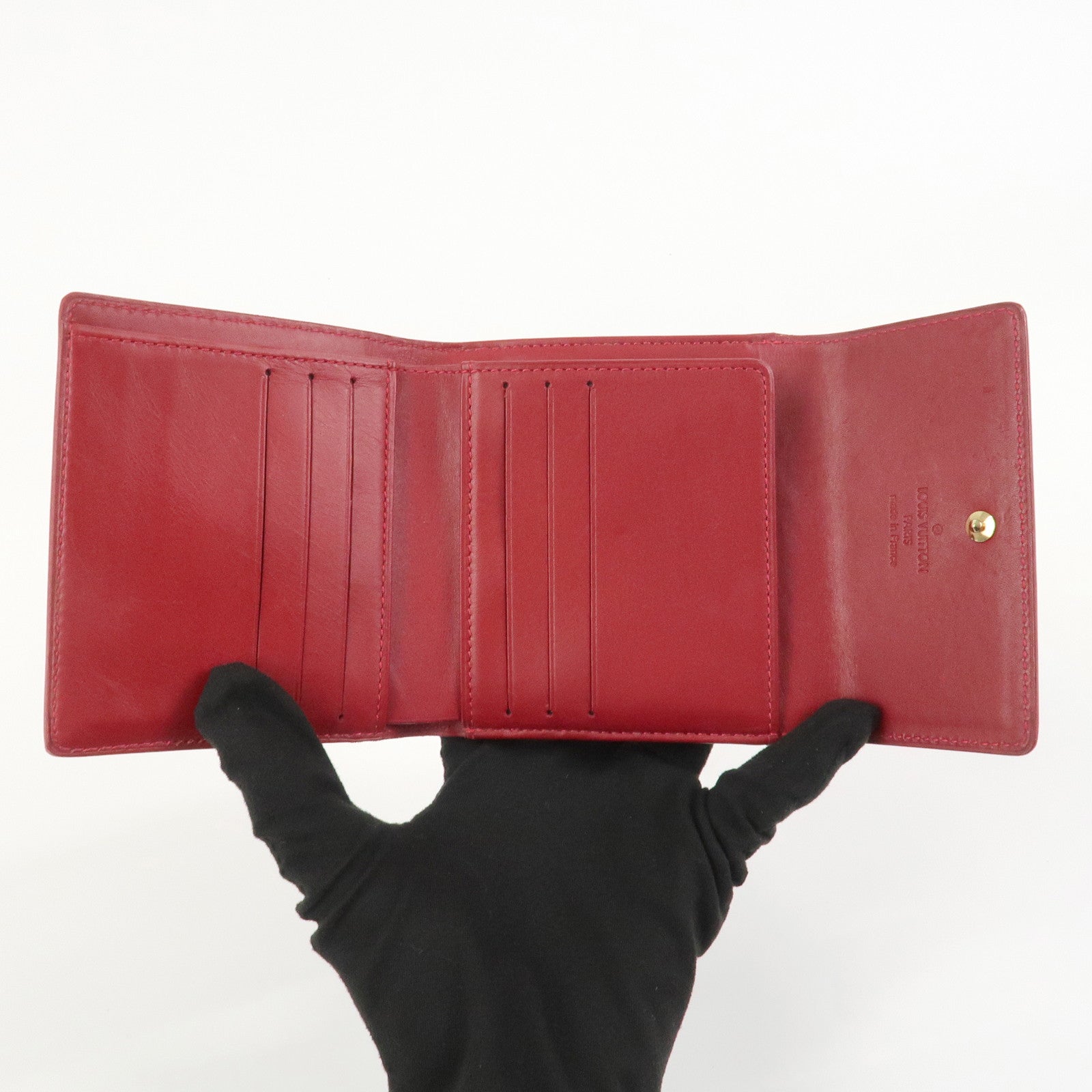 Louis Vuitton Vernis Porte Monnaie Billets Cartes de Credit M91982
