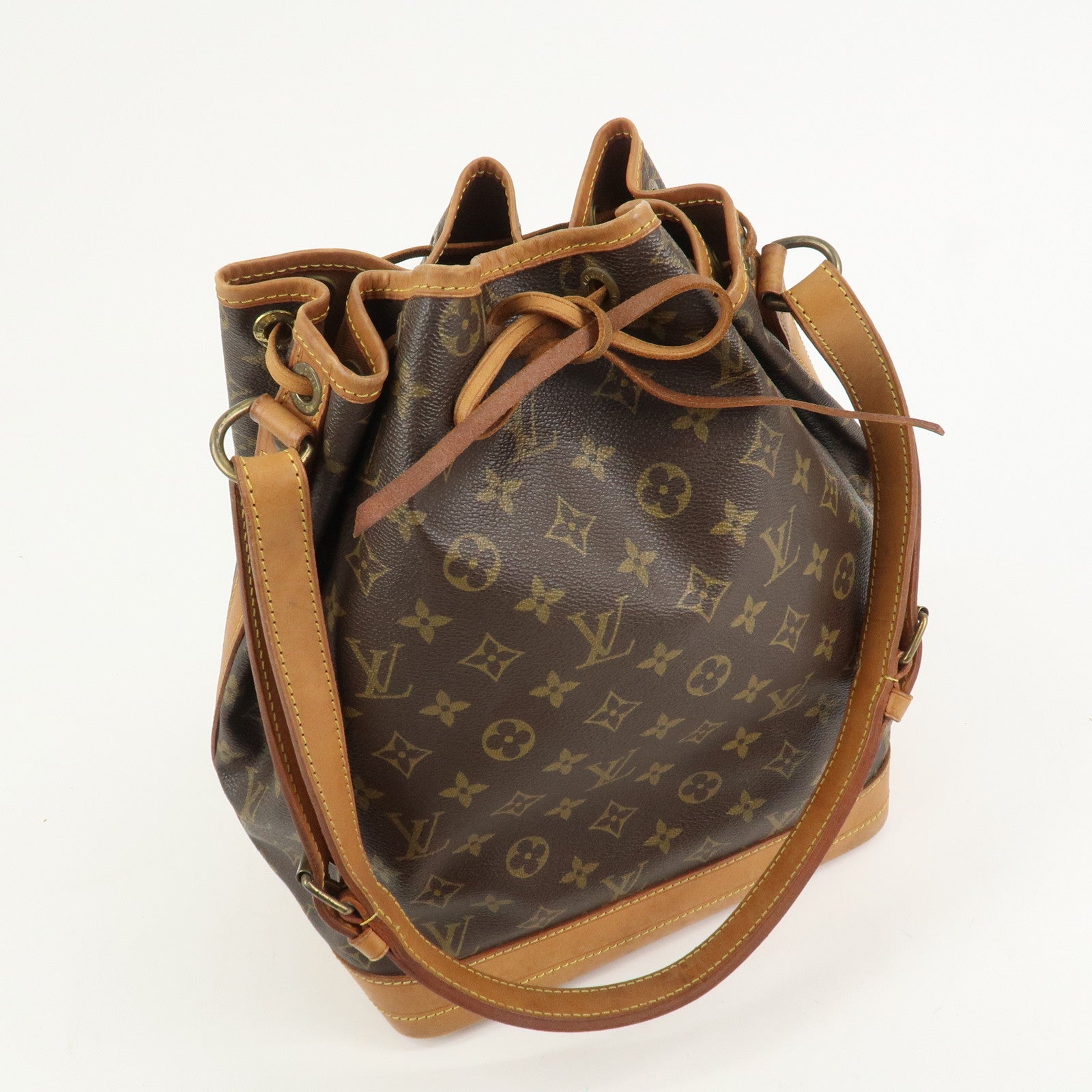 Louis Vuitton Monogram Noe Shoulder Bag Hand Bag Brown M42224