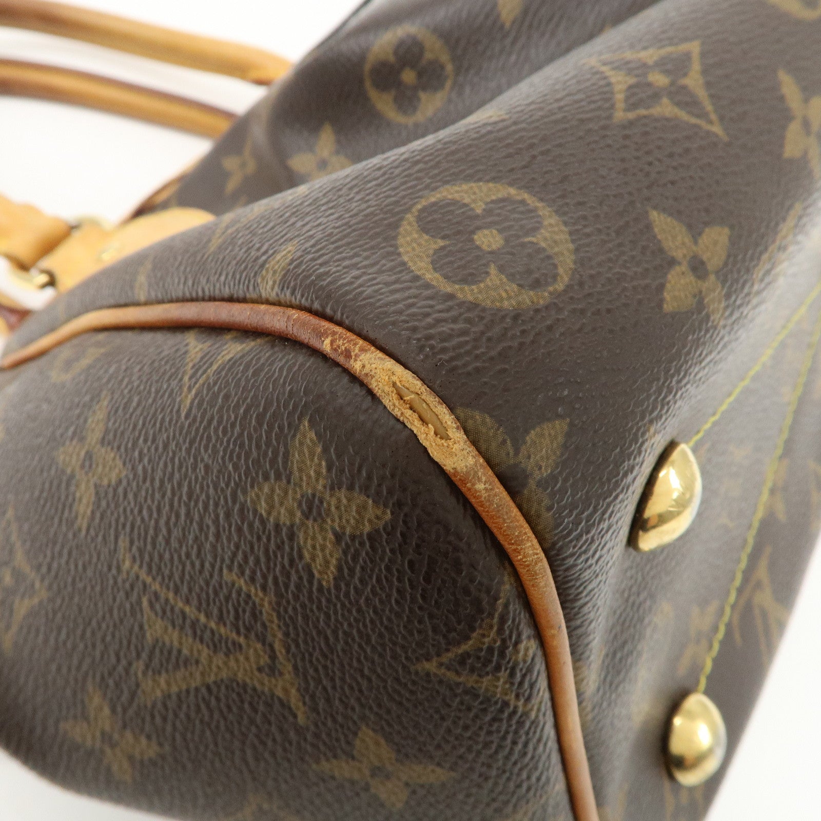 Louis Vuitton Monogram Tivoli PM Hand Bag Shoulder Bag Brown M40143