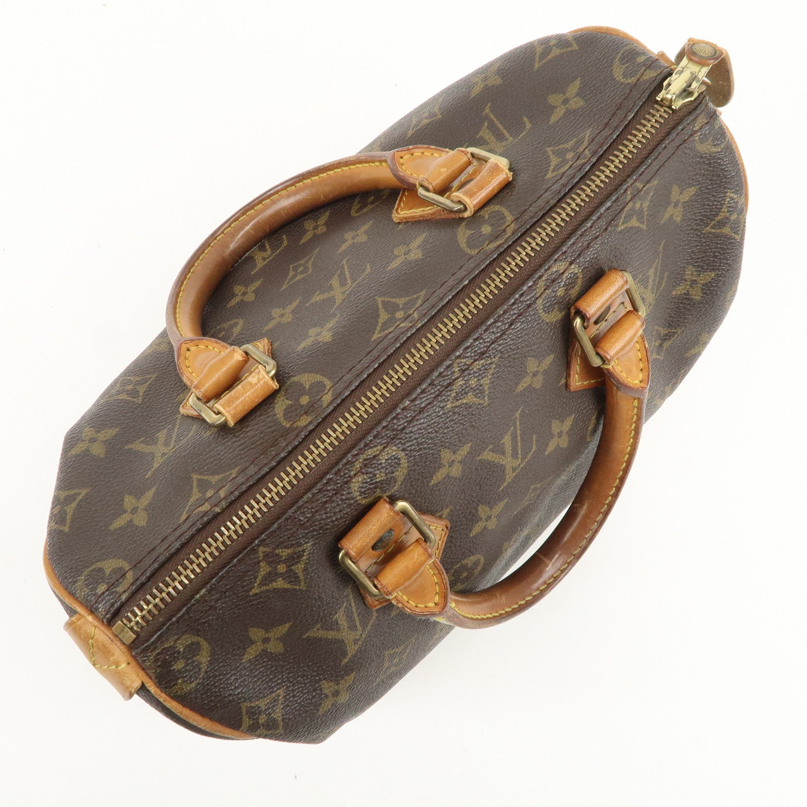 Louis Vuitton Monogram Speedy 25 Boston Bag Hand Bag Brown M41528