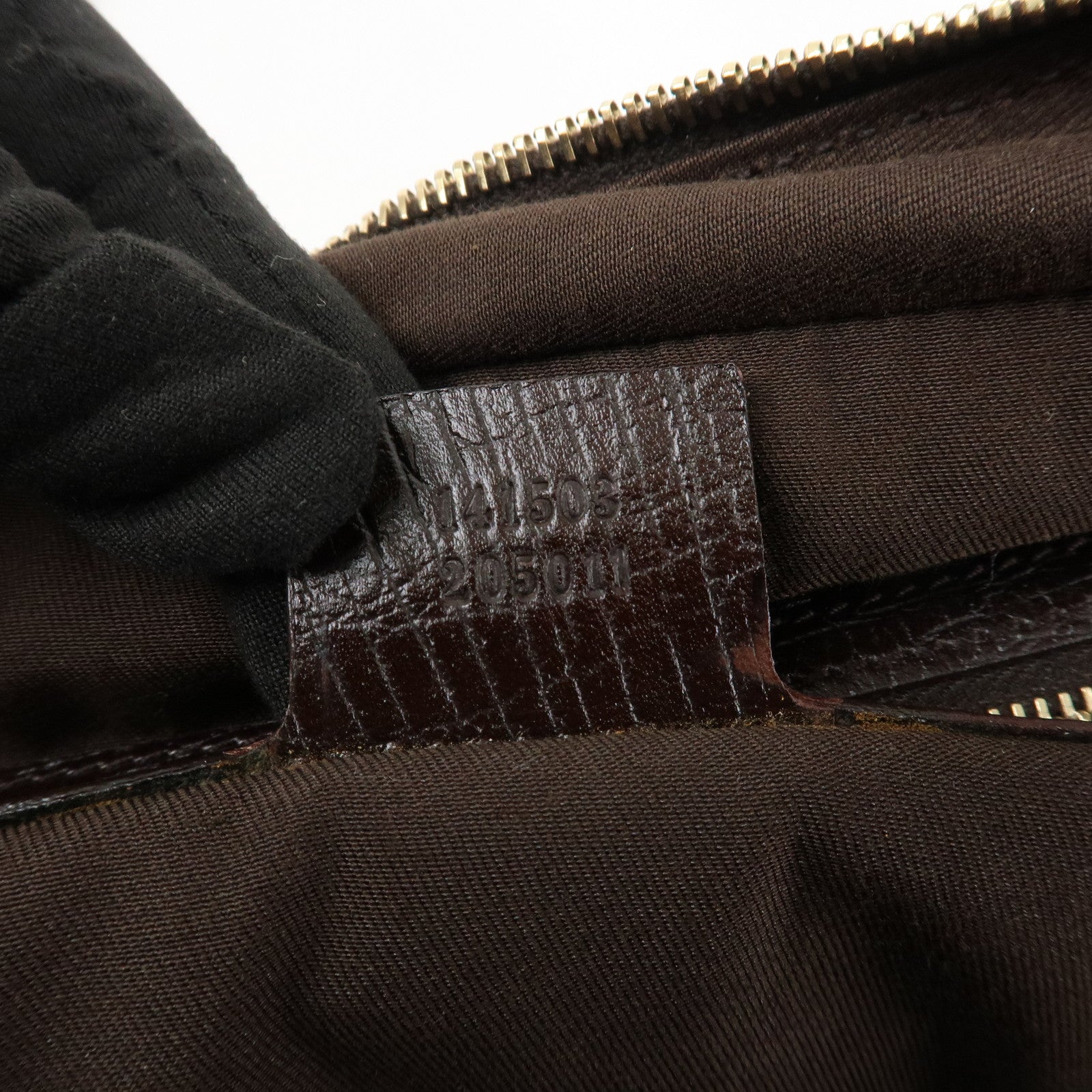 GUCCI Horsebit Sherry GG Canvas Leather Shoulder Bag Beige Brown 141503 Used