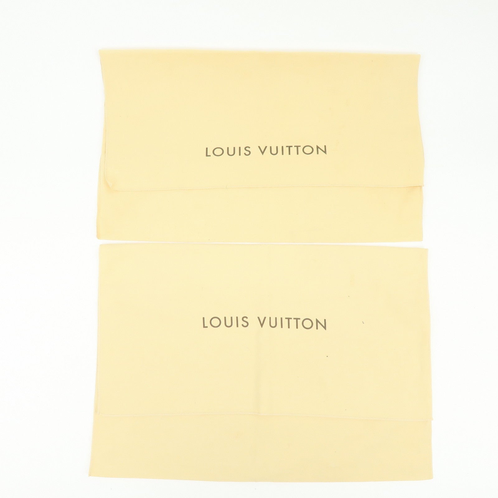 Louis Vuitton Set of 10 Dust Bag Storage Bag Flap Style Beige