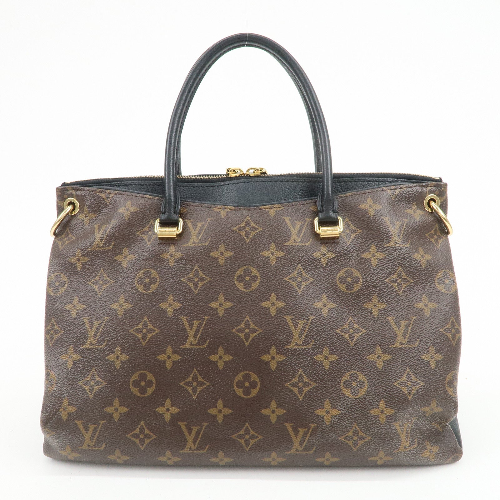 Louis Vuitton Monogram Pallas 2Way Bag Hand Bag Noir M42756