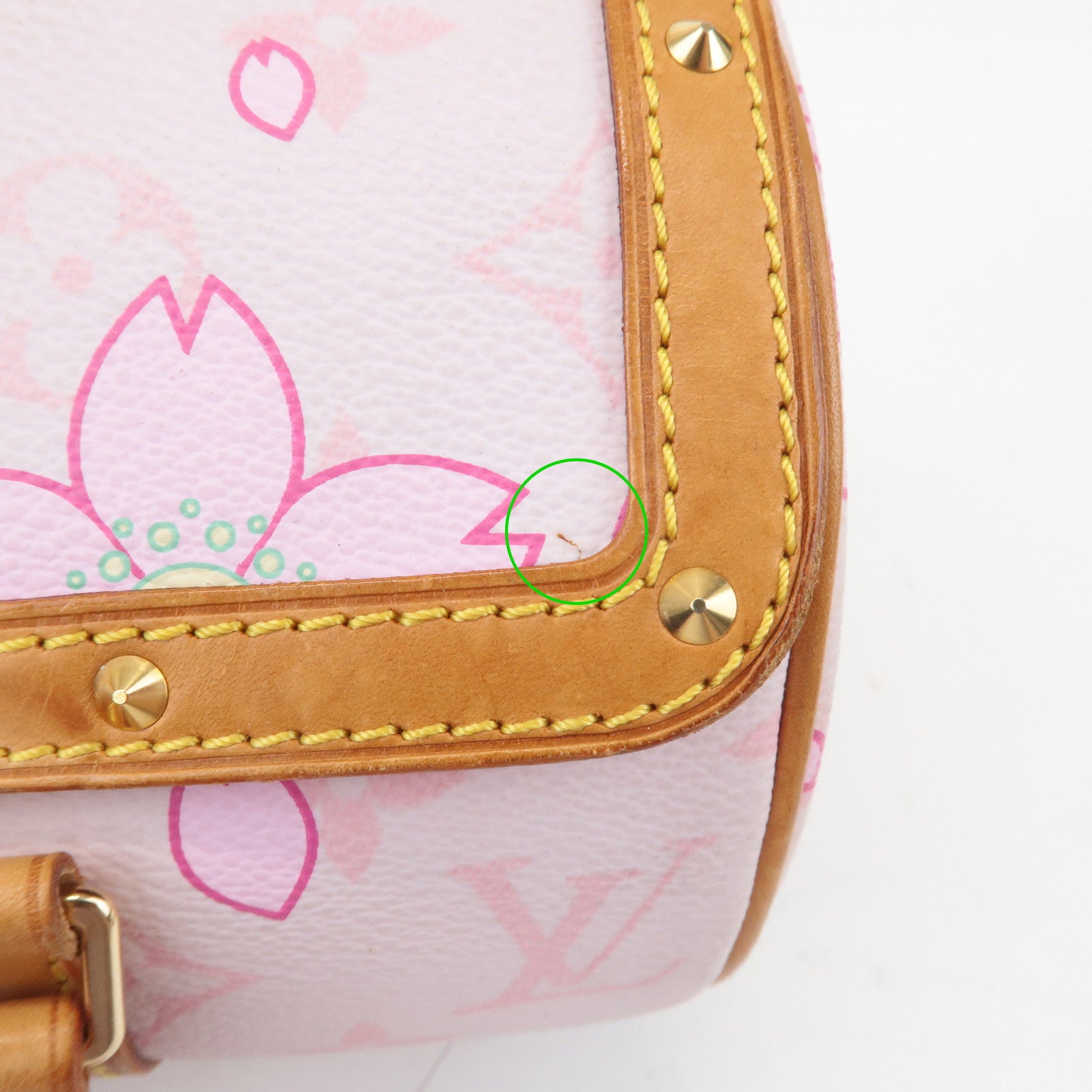 Louis Vuitton Monogram Cherry Blossom Papillon Hand Bag Rose M92010 Used