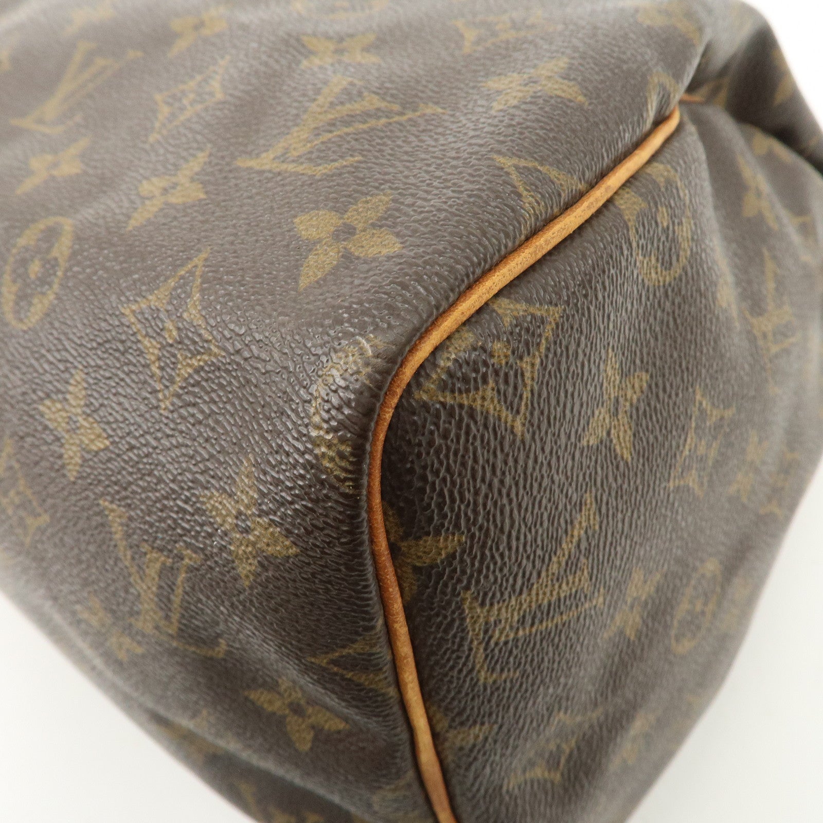Louis Vuitton Monogram Speedy 30 Hand Bag Boston Bag Brown M41526 Used