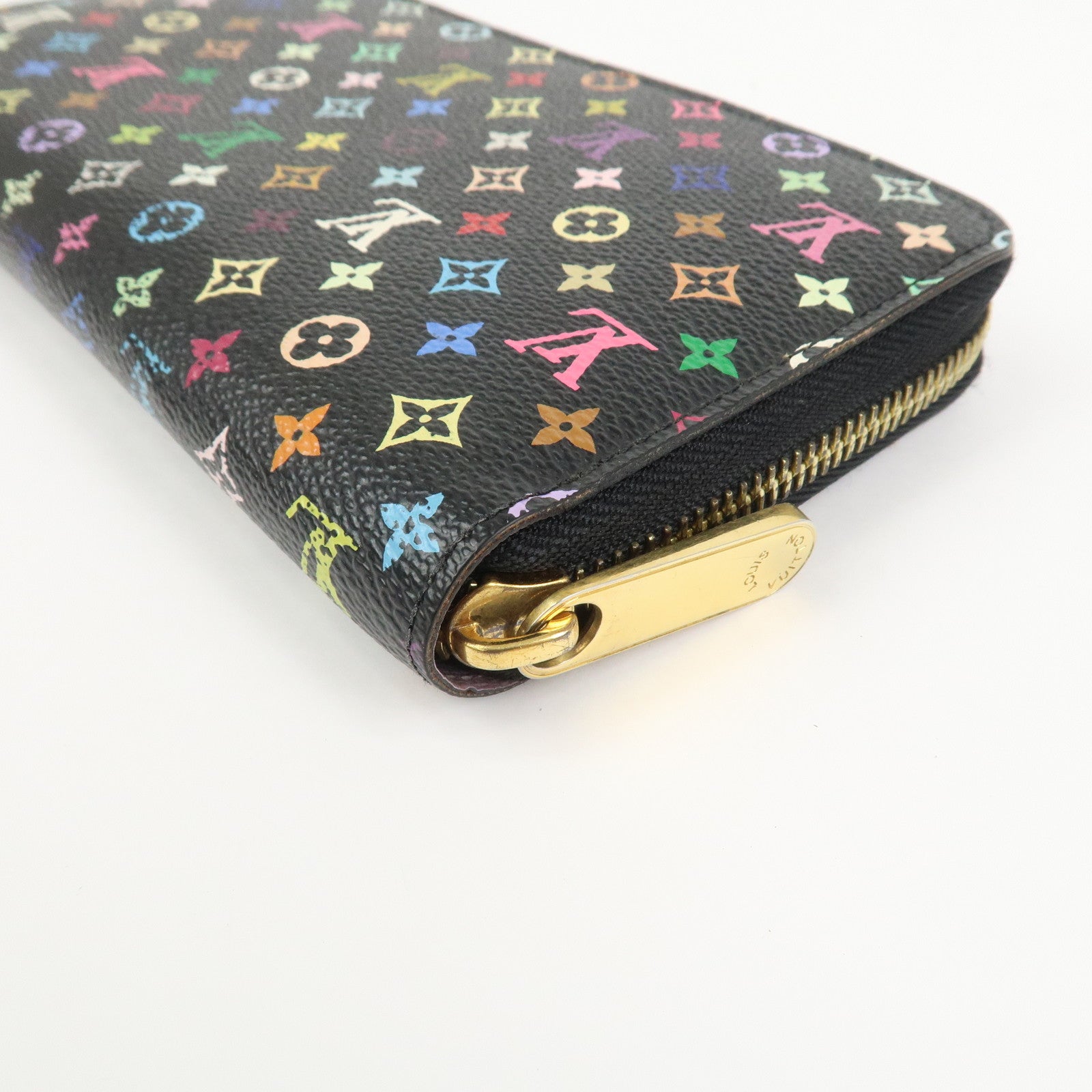 Louis Vuitton Monogram Multi Color Zippy Wallet Violet M60275