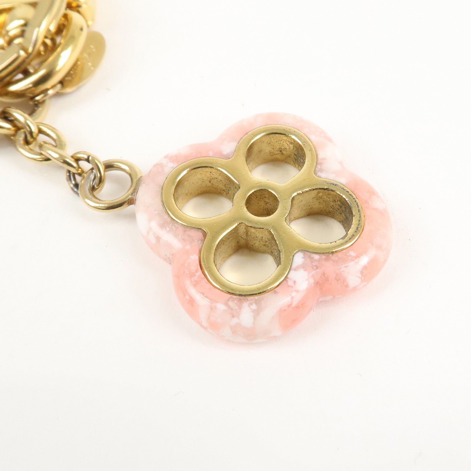 Louis Vuitton Porte Cles Color Line Charm Key Ring M64525 Used