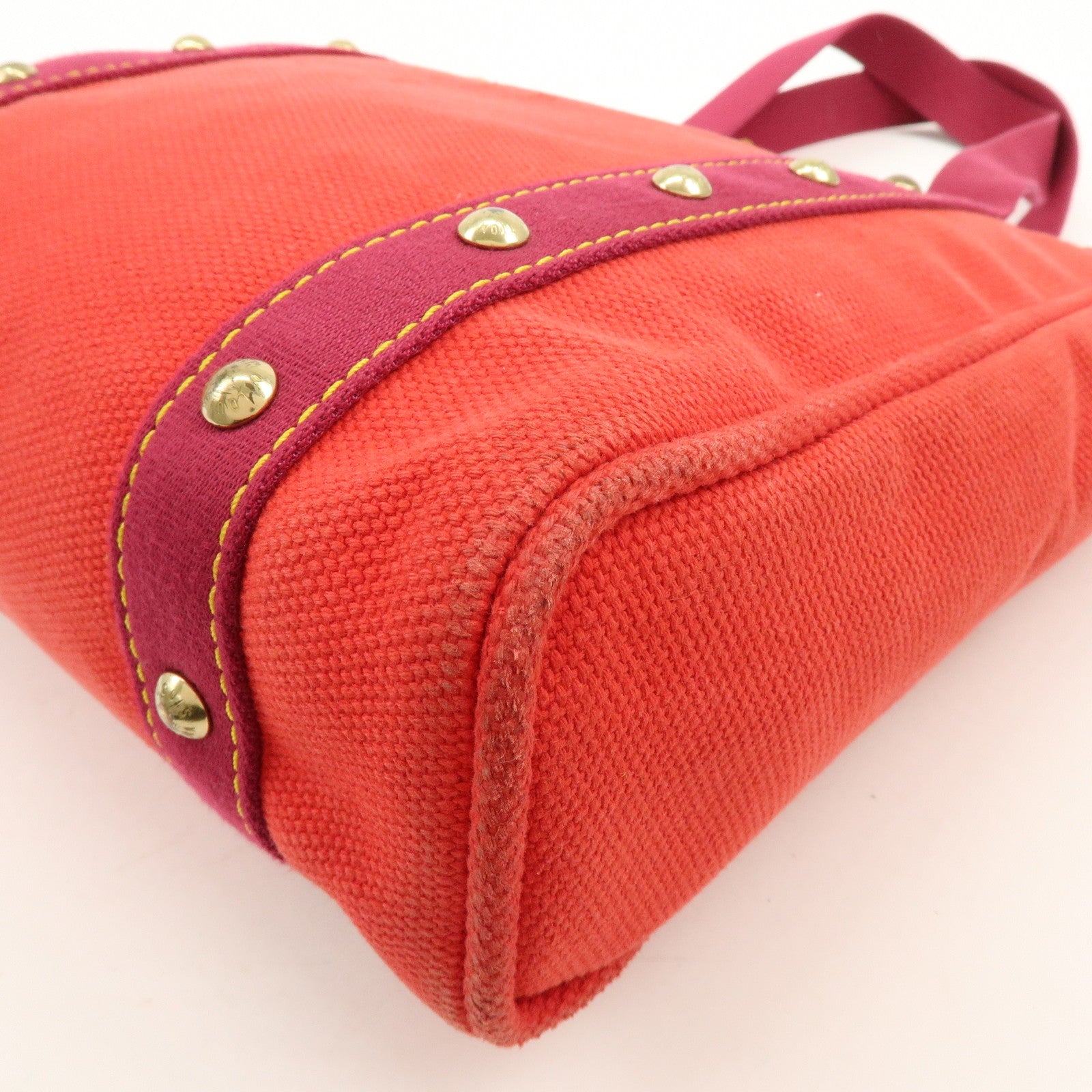 Louis Vuitton Antigua Cabas MM Tote Bag Hand Bag Rouge M40034