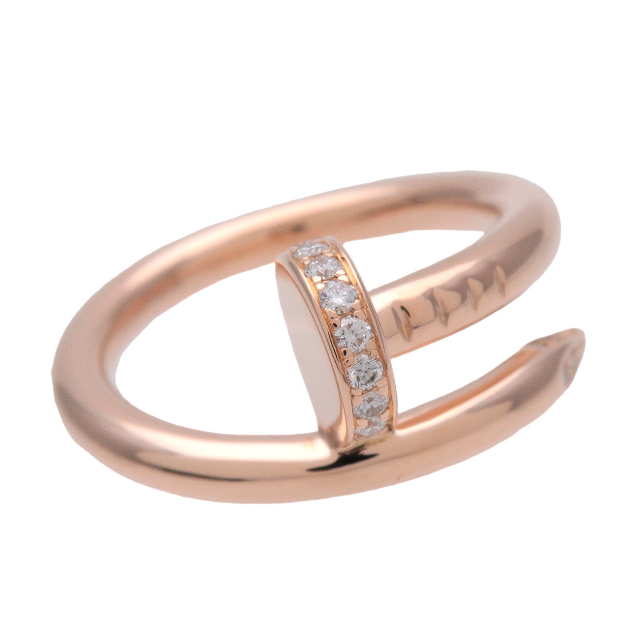 Cartier Juste un Clou 22P Diamond Ring K18PG 0.13ct #52 B4094800