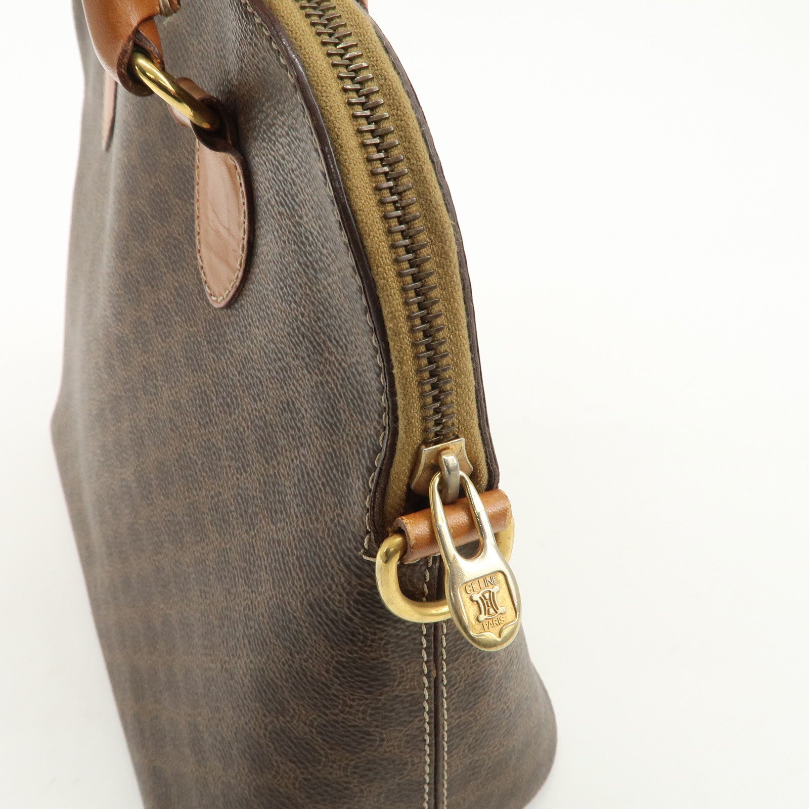 CELINE Macadam PVC Leather Hand Bag Shoulder Bag