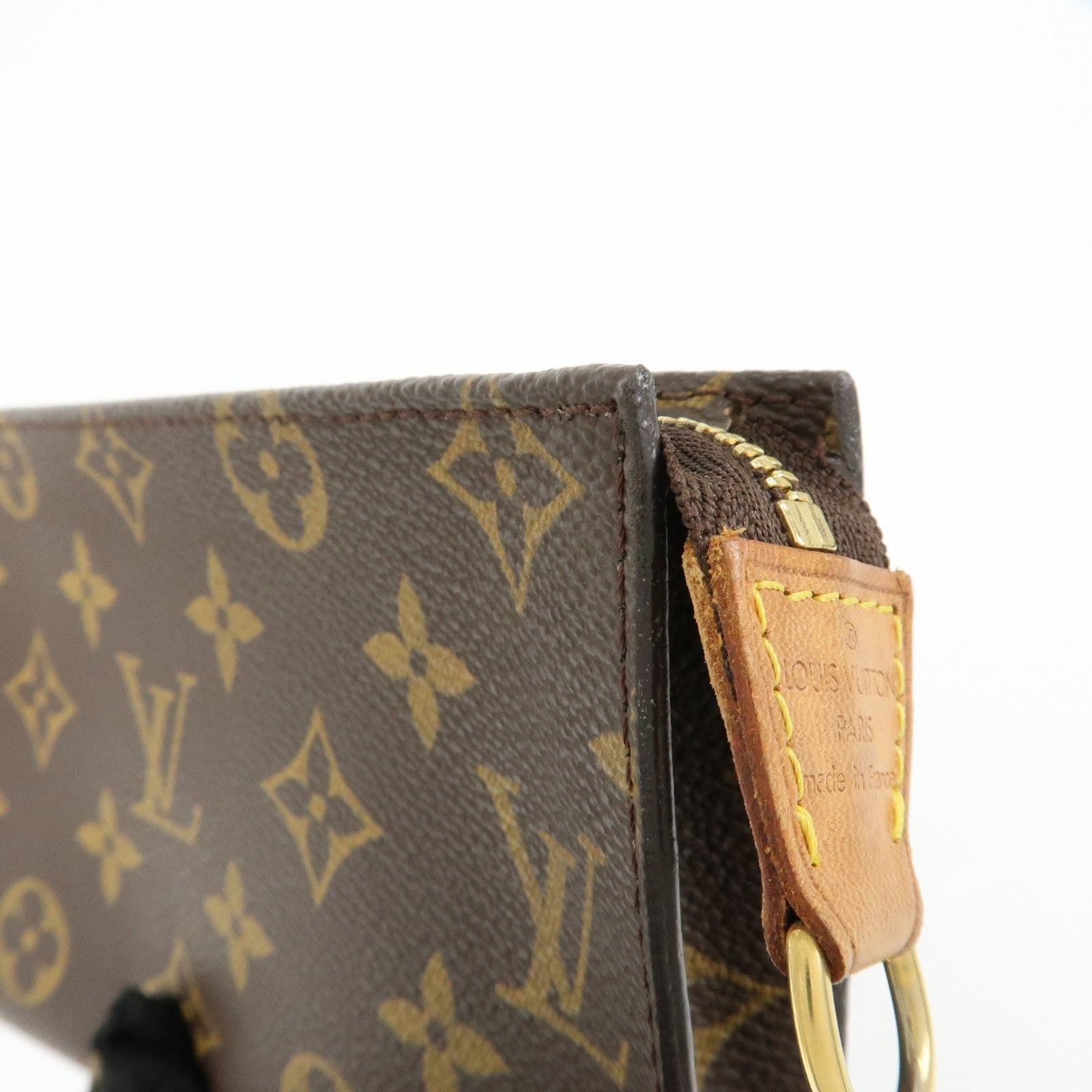 Louis Vuitton Monogram Canvas Pouch for Baguette GM Brown