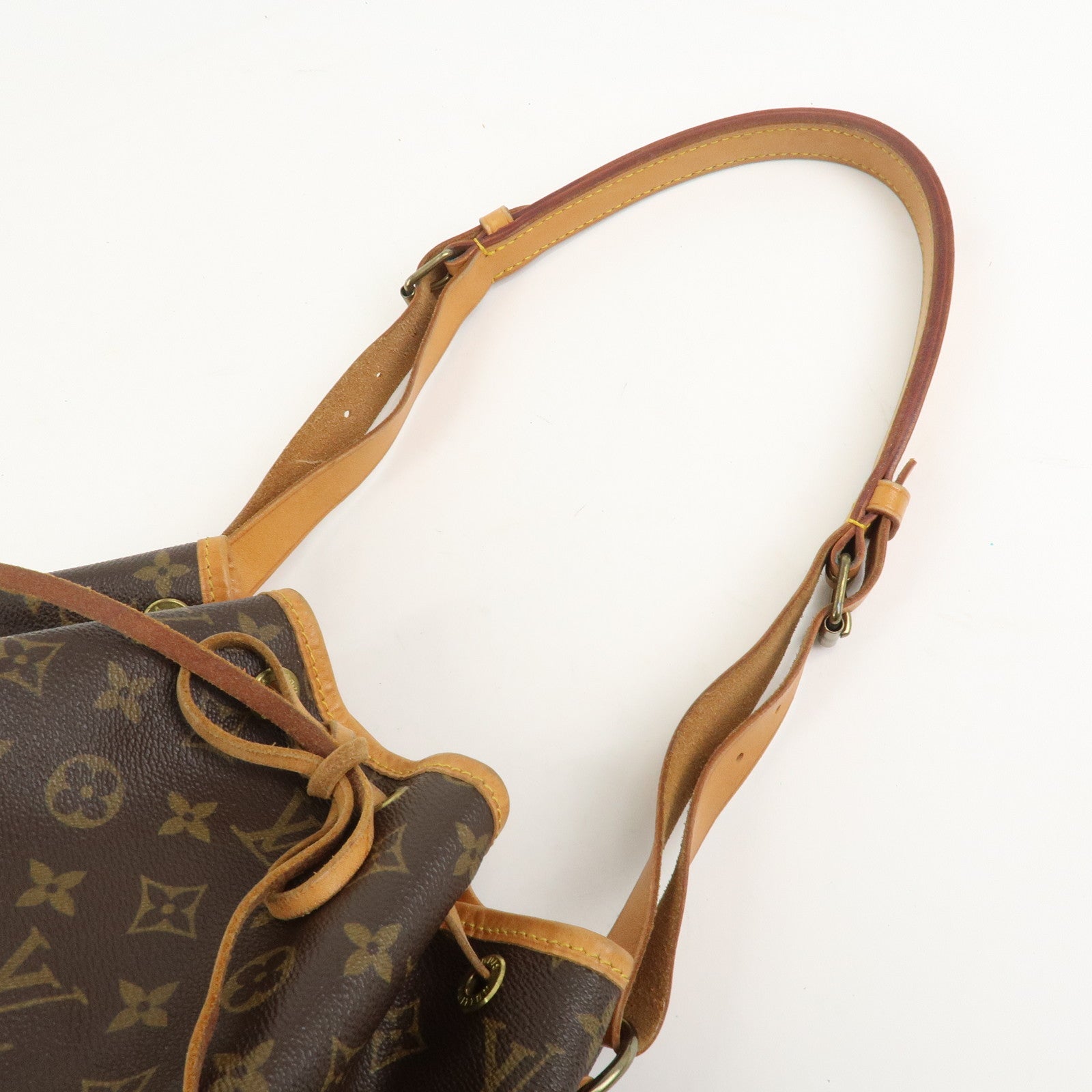 Louis Vuitton Monogram Canvas Petit Noe Shoulder Bag Brown M42226