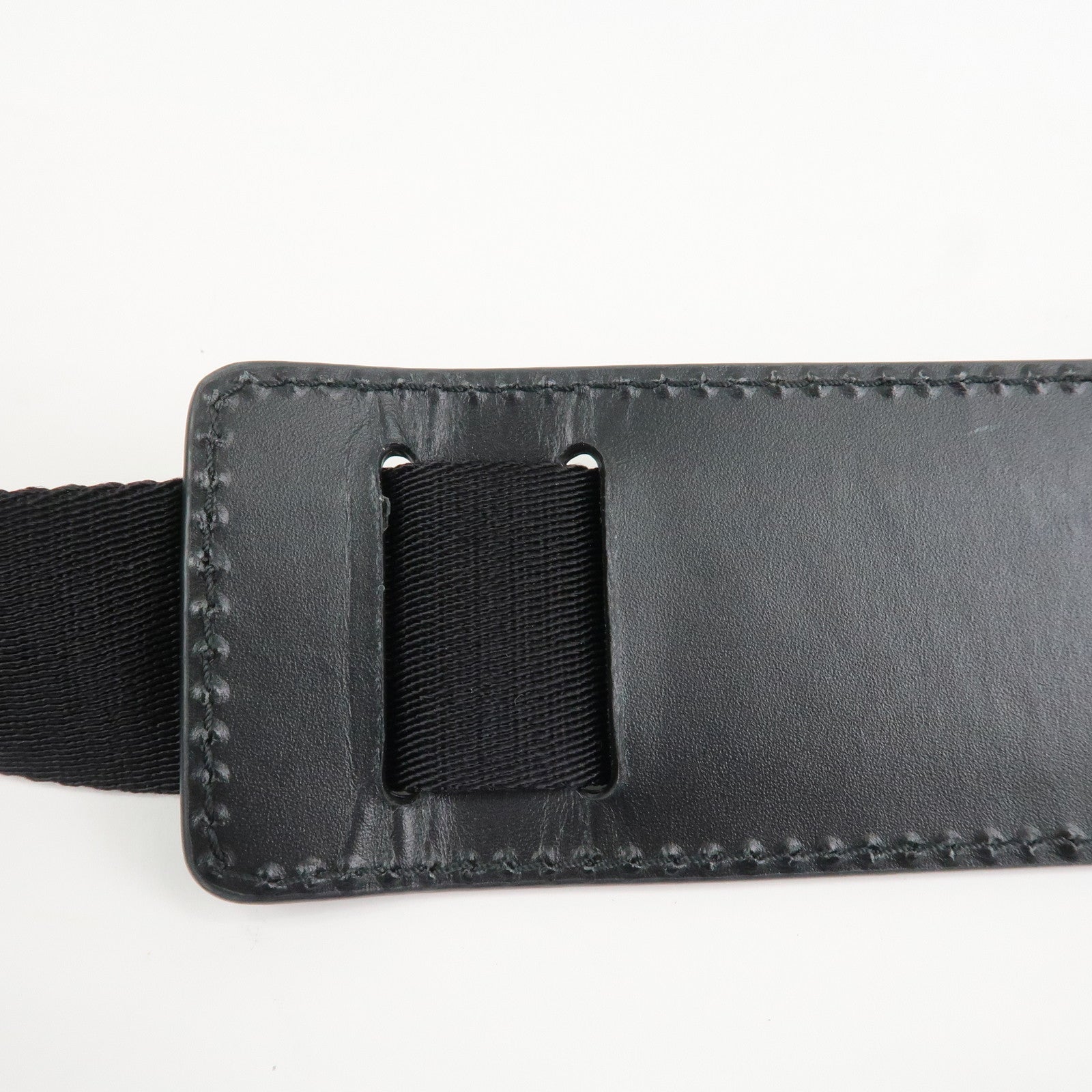 GUCCI Sherry Canvas Leather Shoulder Bag Crossbody Bag Black 631195