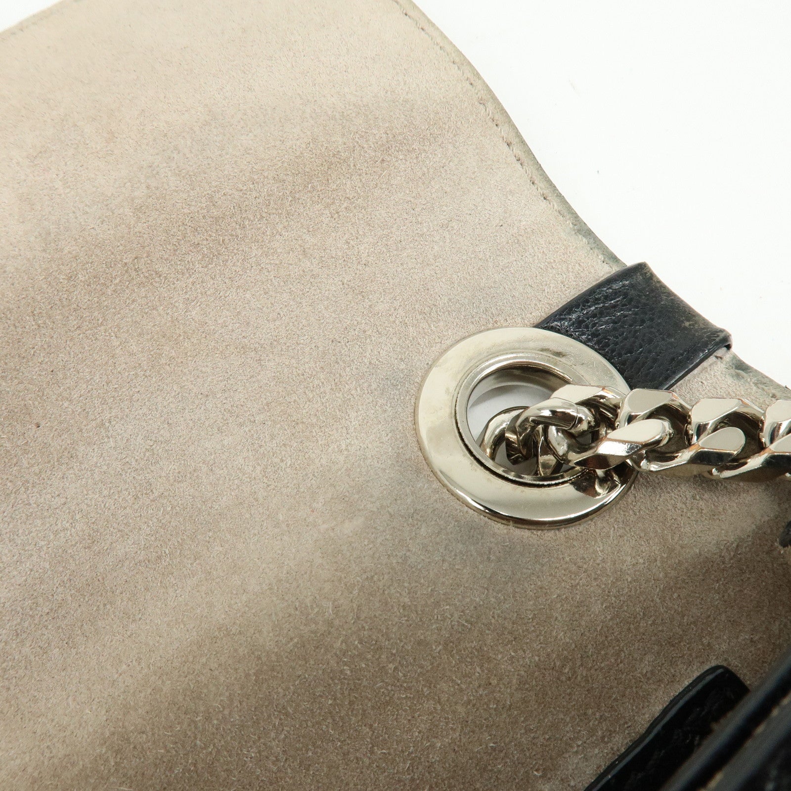 JIMMY CHOO REBEL BAG Leather Chain Shoulder Bag Crossbody Bag Black