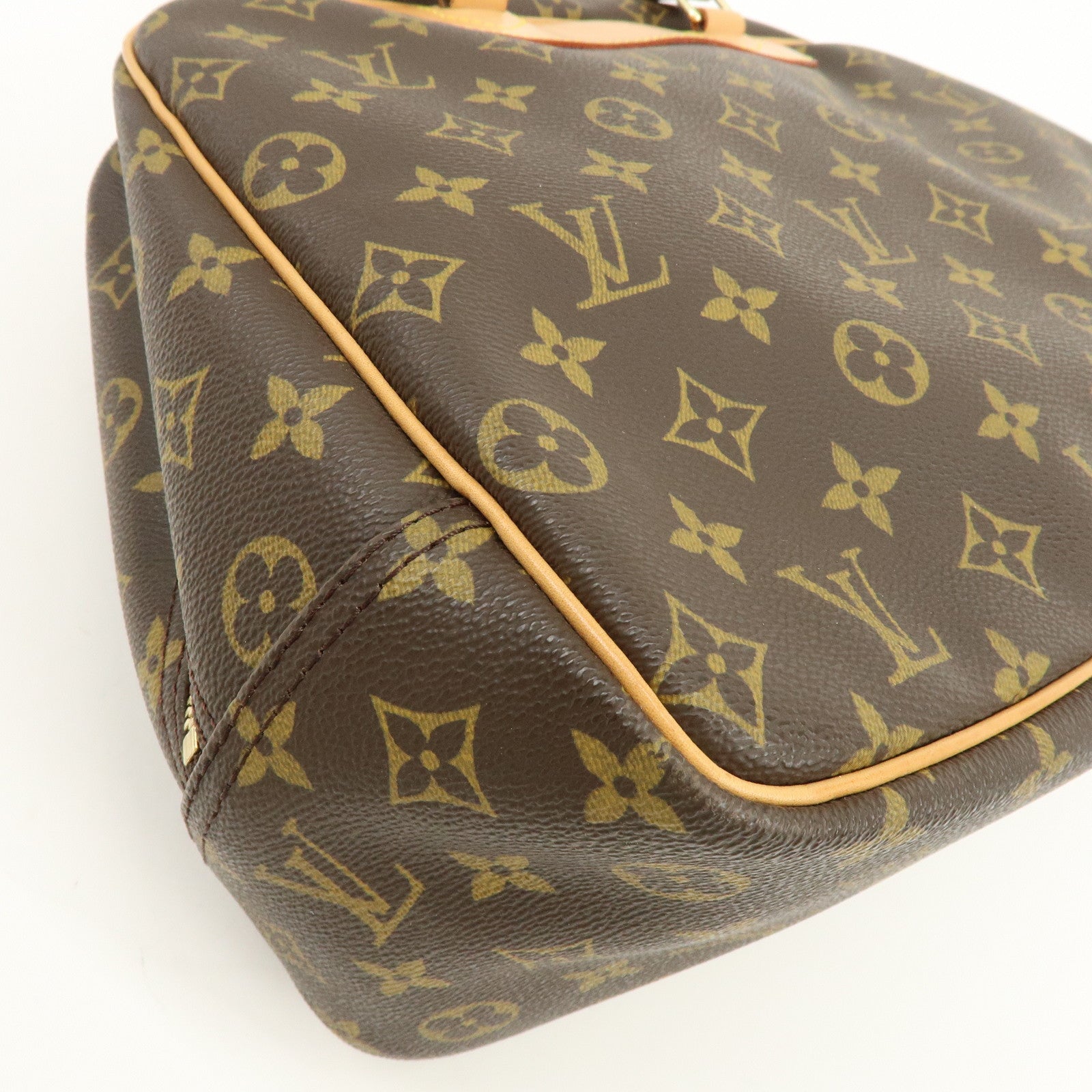 Louis Vuitton Monogram Canvas Deauville Hand Bag Brown M47270