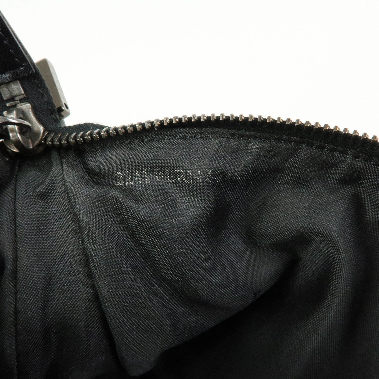 FENDI Zucchino Canvas Leather Hand Bag Brown Black 8BR1440