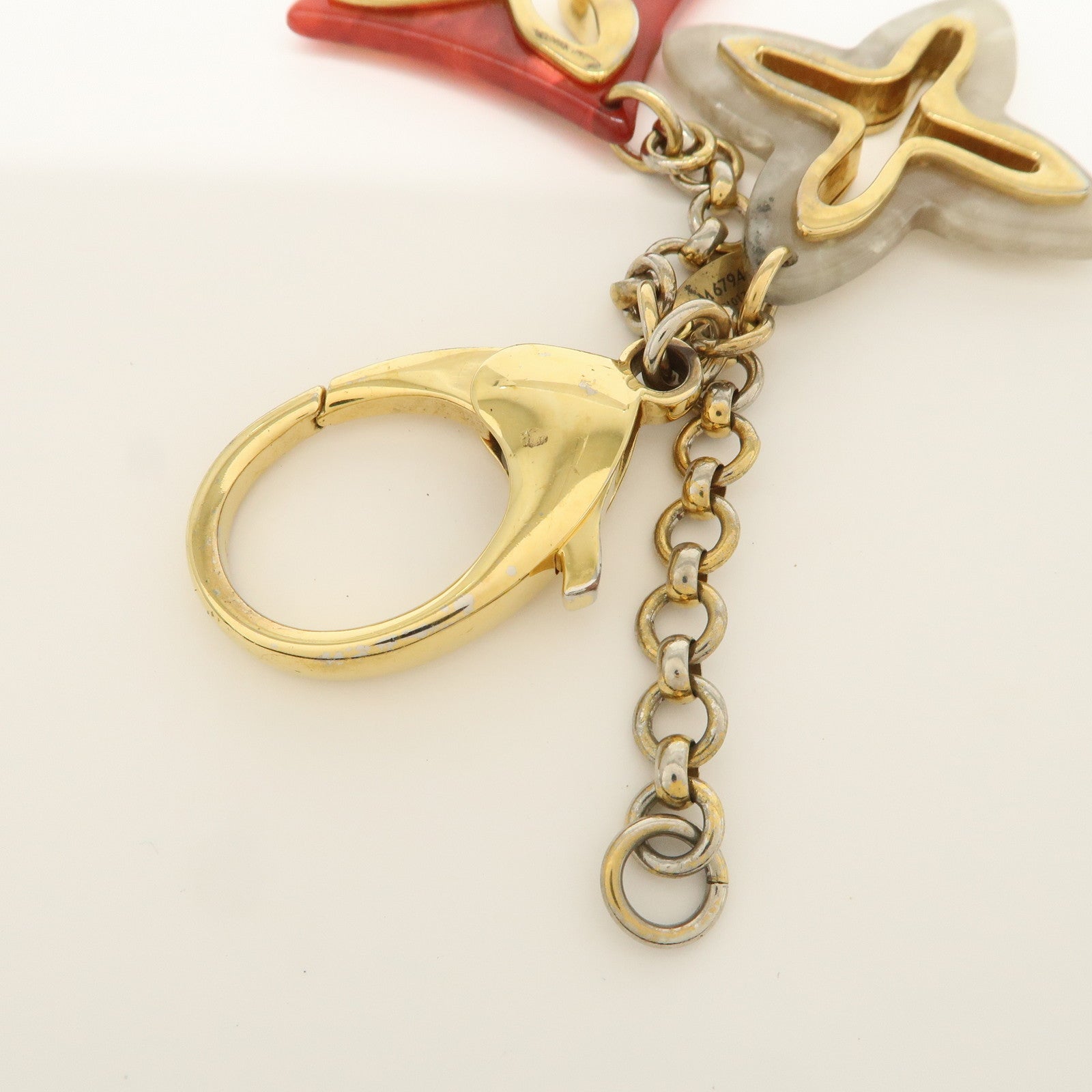 Louis Vuitton Bijoux Sac Insolence Bag Charm Gold Red M67947