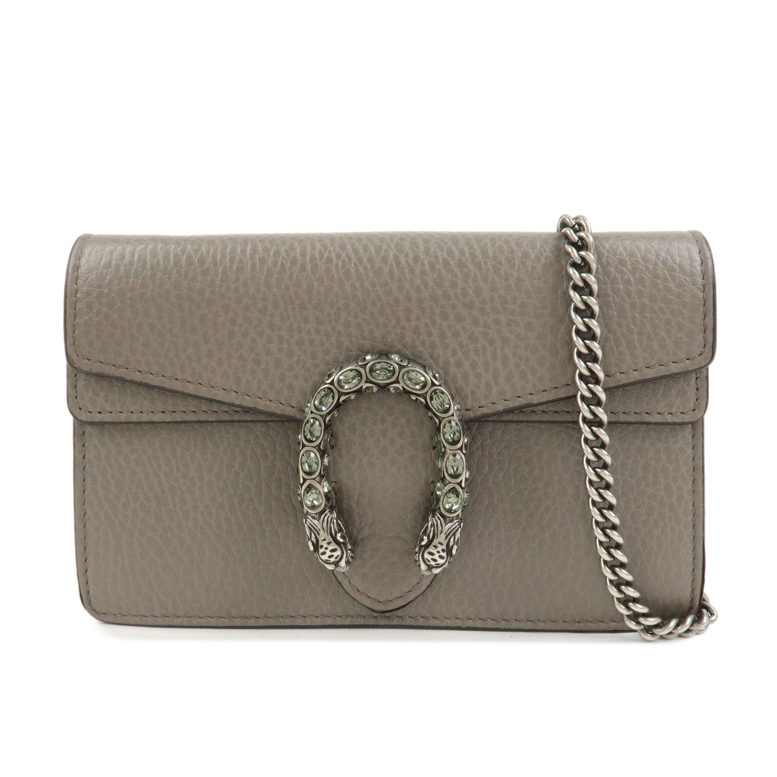 GUCCI Dionysus Super Mini Bag Leather Chain Shoulder Bag 476432
