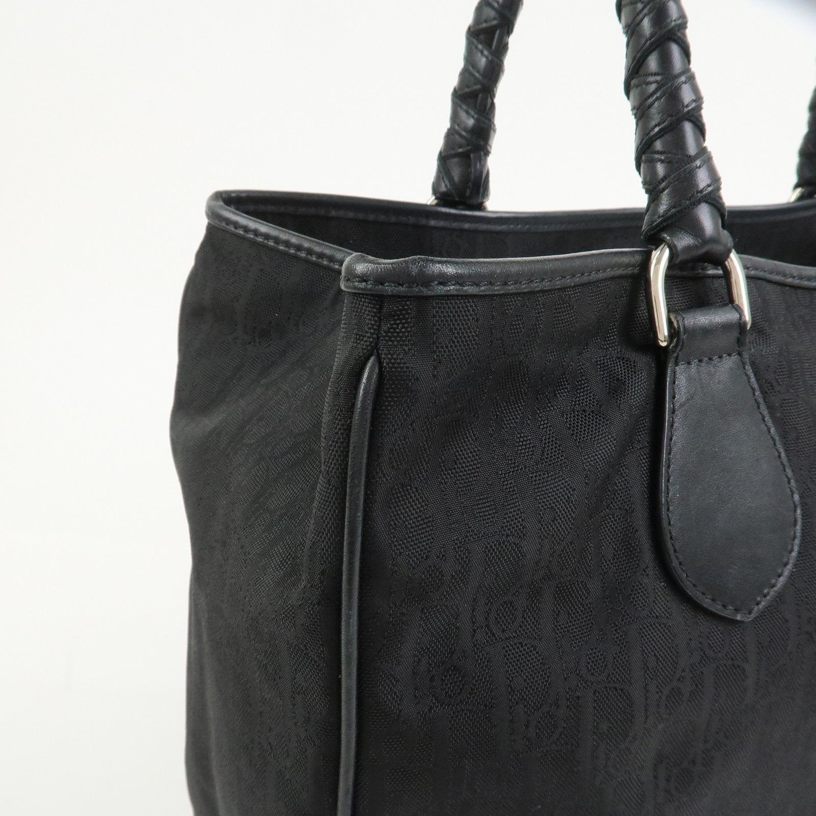 Christian Dior Trotter Nylon Canvas Leather Lovely Shoulder Bag