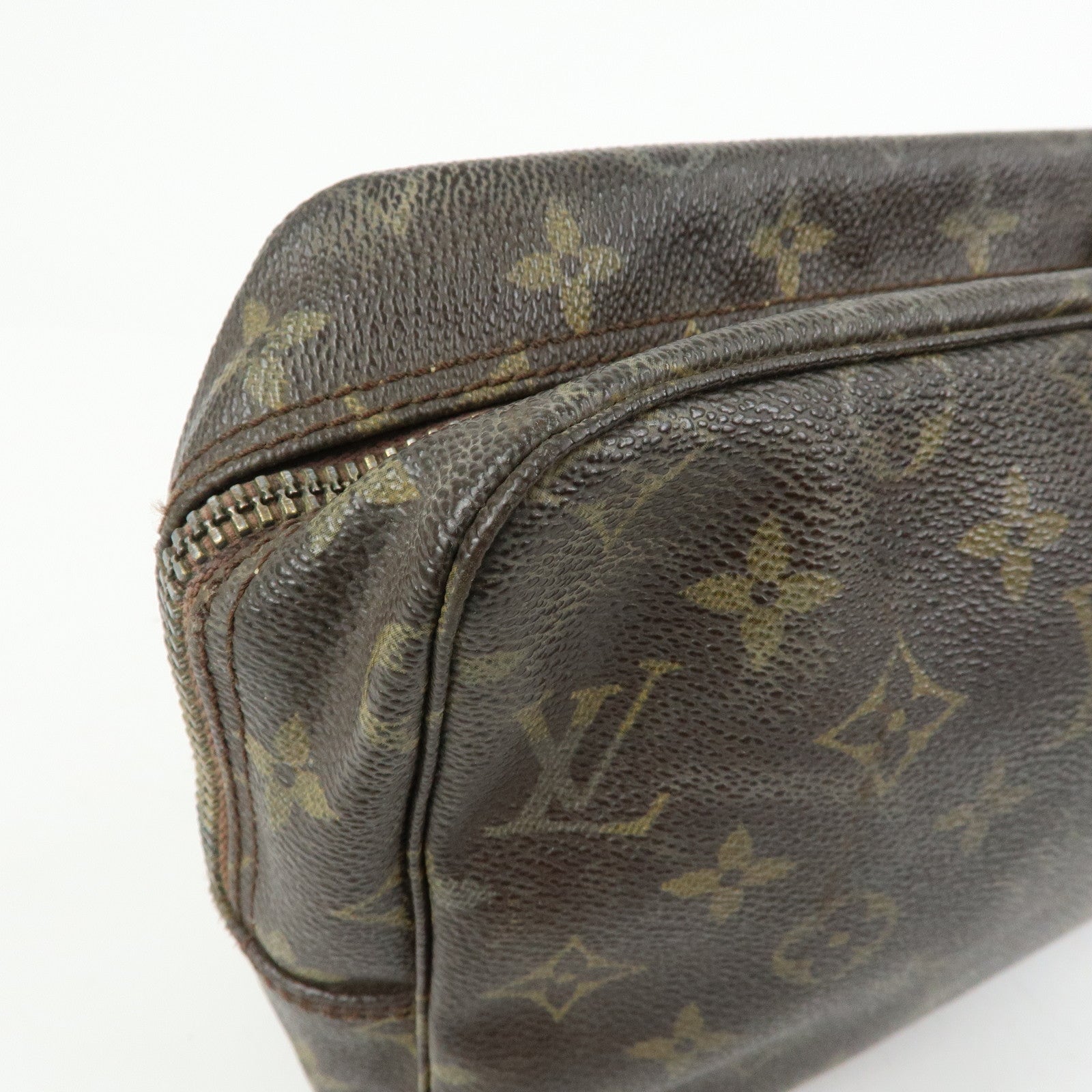 Louis Vuitton Monogram Trousse Toilette 28 Pouch Brown M47522