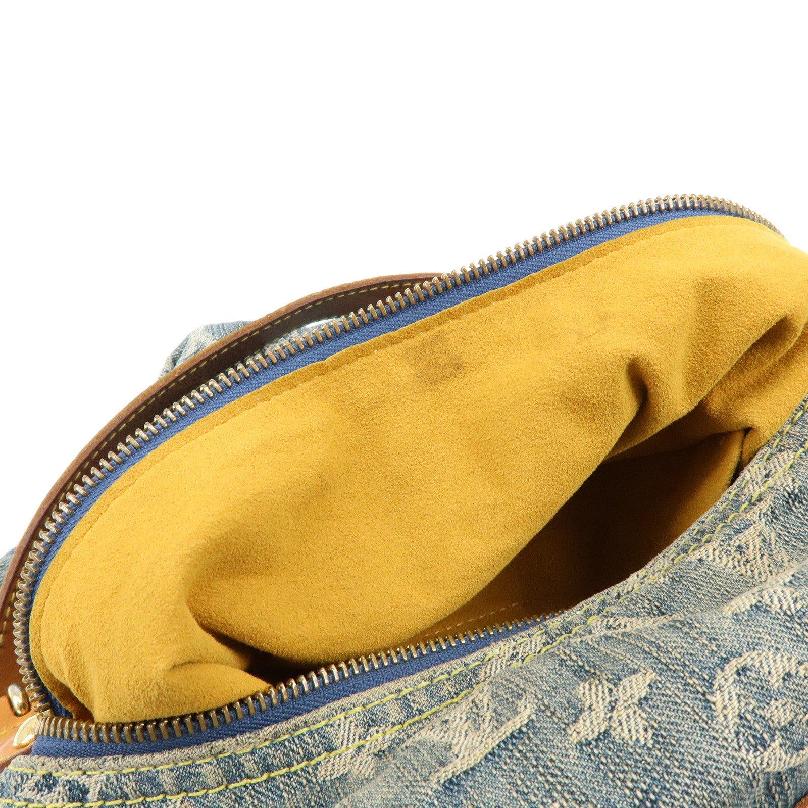 Louis Vuitton Monogram Denim Baggy GM Shoulder Bag Blue M95048