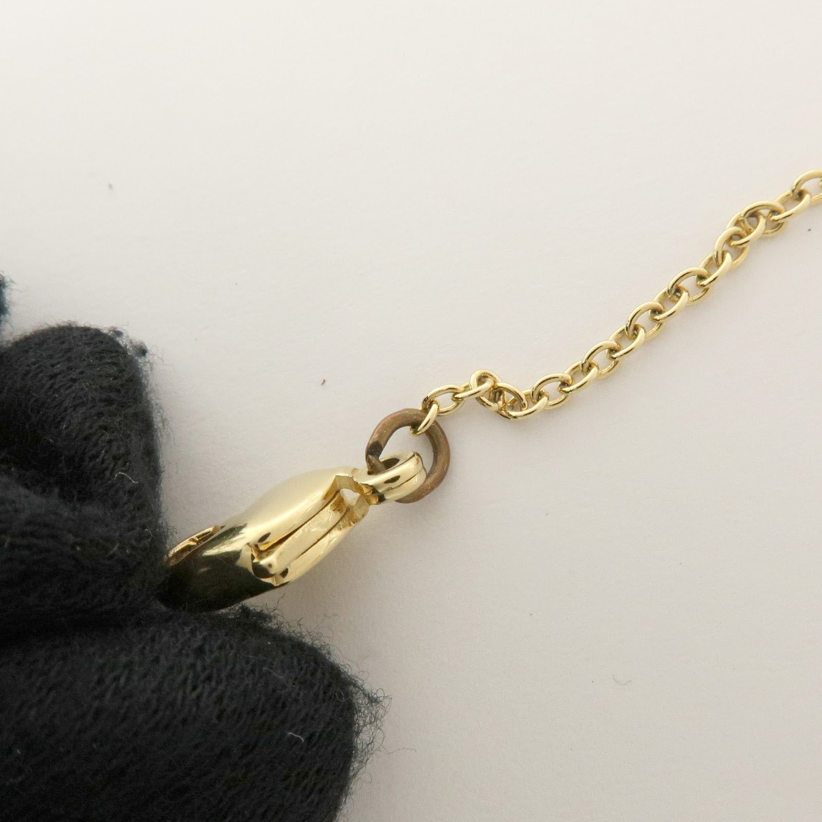 Christian Dior Logo Heart Pendant Metal Necklace Gold
