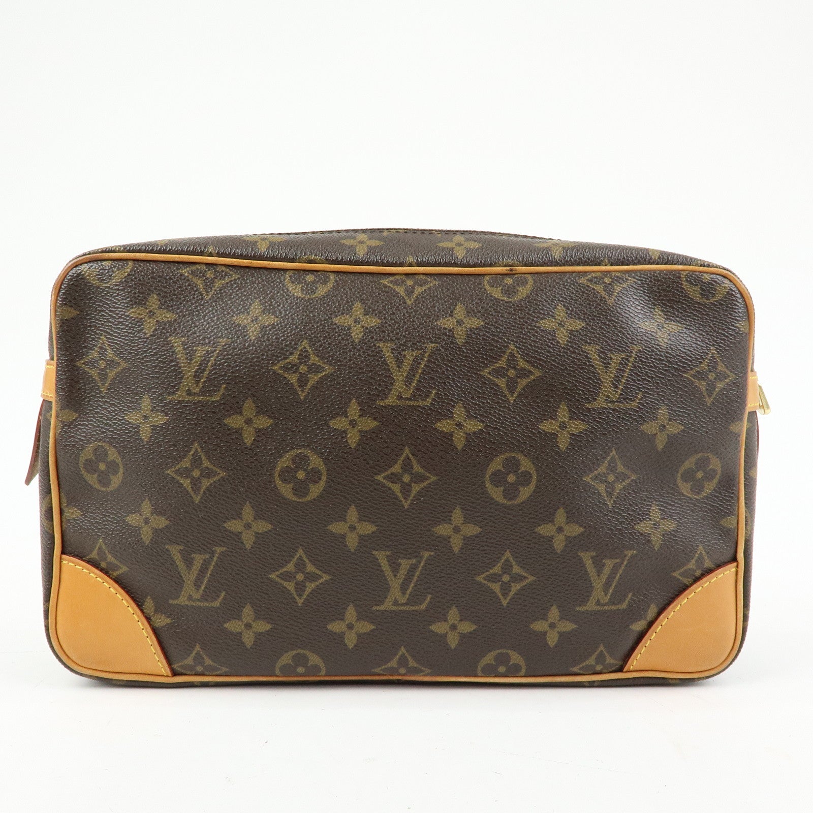 Louis Vuitton Monogram Compiegne 28 Pouch Clutch Bag Brown M51845