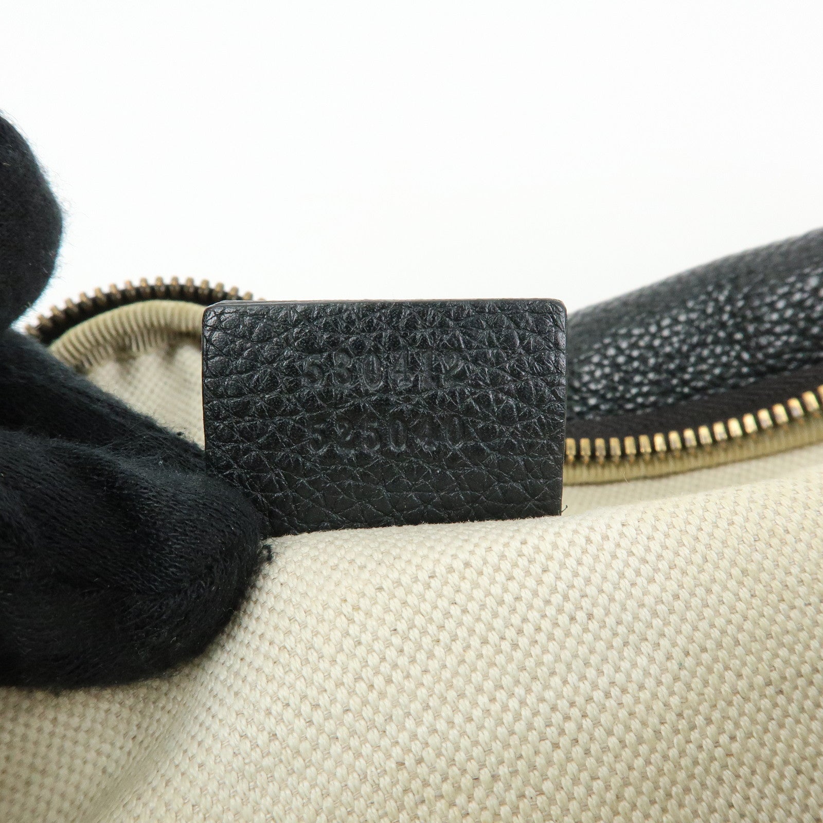 GUCCI Sherry Interlocking G Waist Pouch Body Bag Black 530412