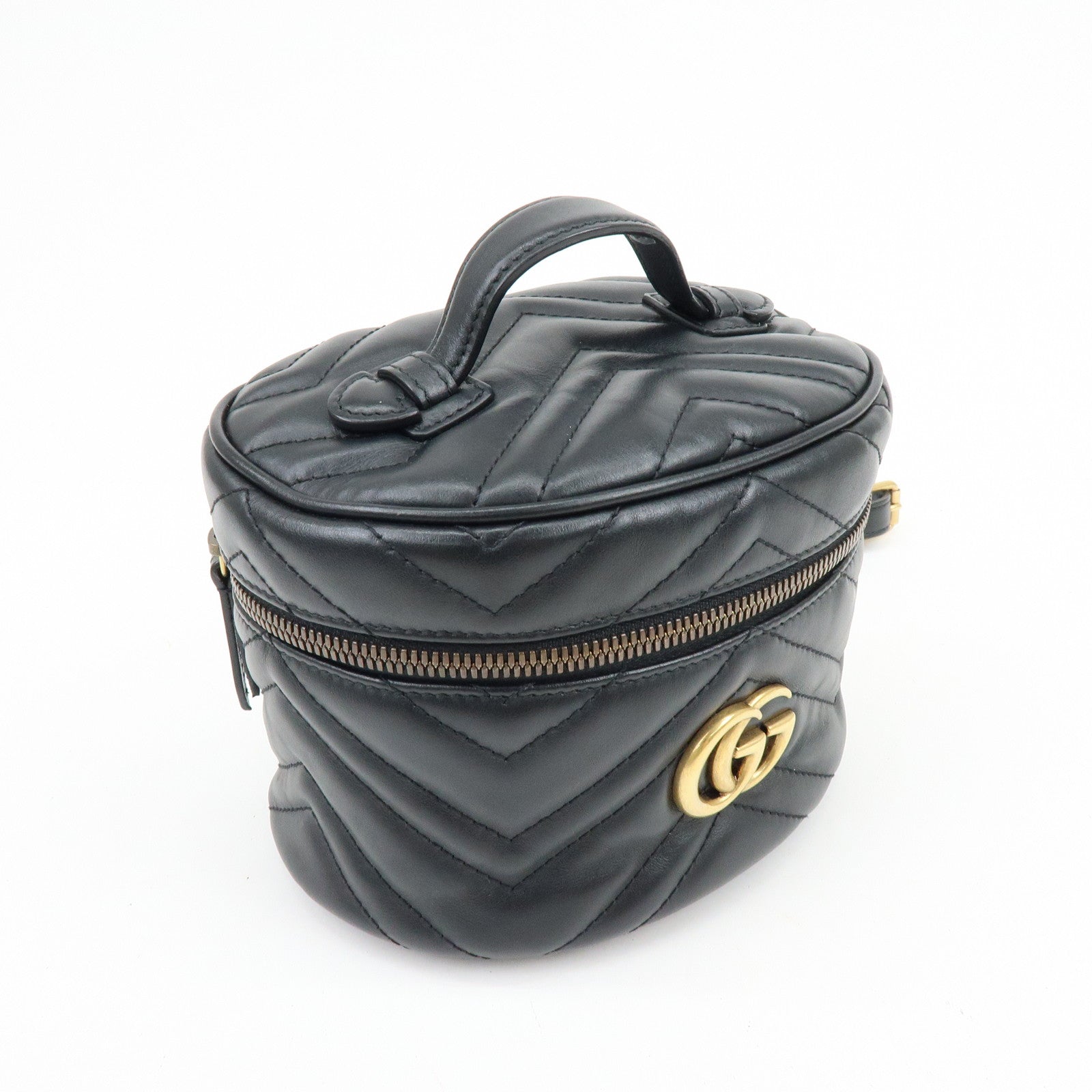 GUCCI GG Marmont Leather Backpack Rucksack Black 598594