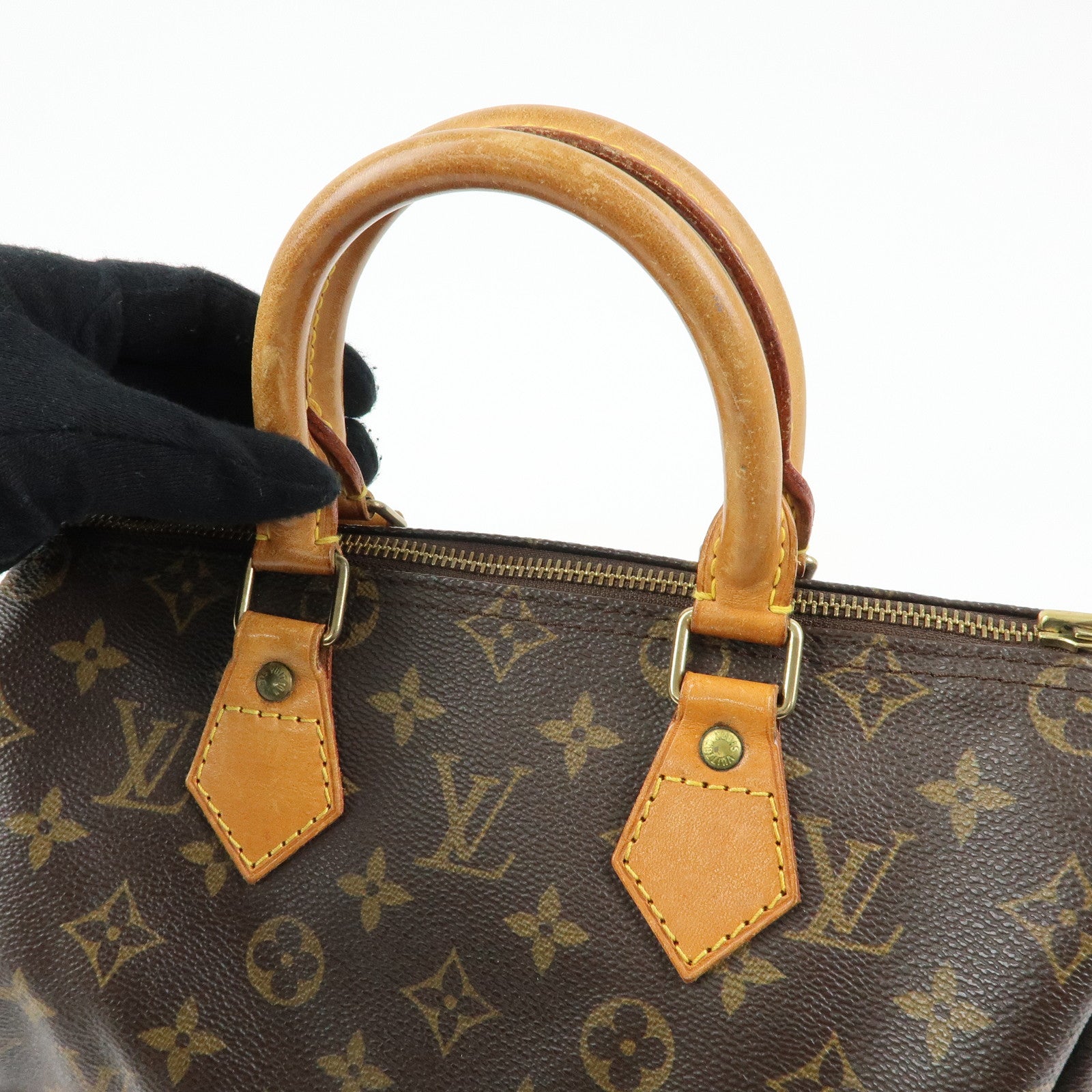 Louis Vuitton Monogram Speedy 25 Boston Bag Hand Bag Brown M41528