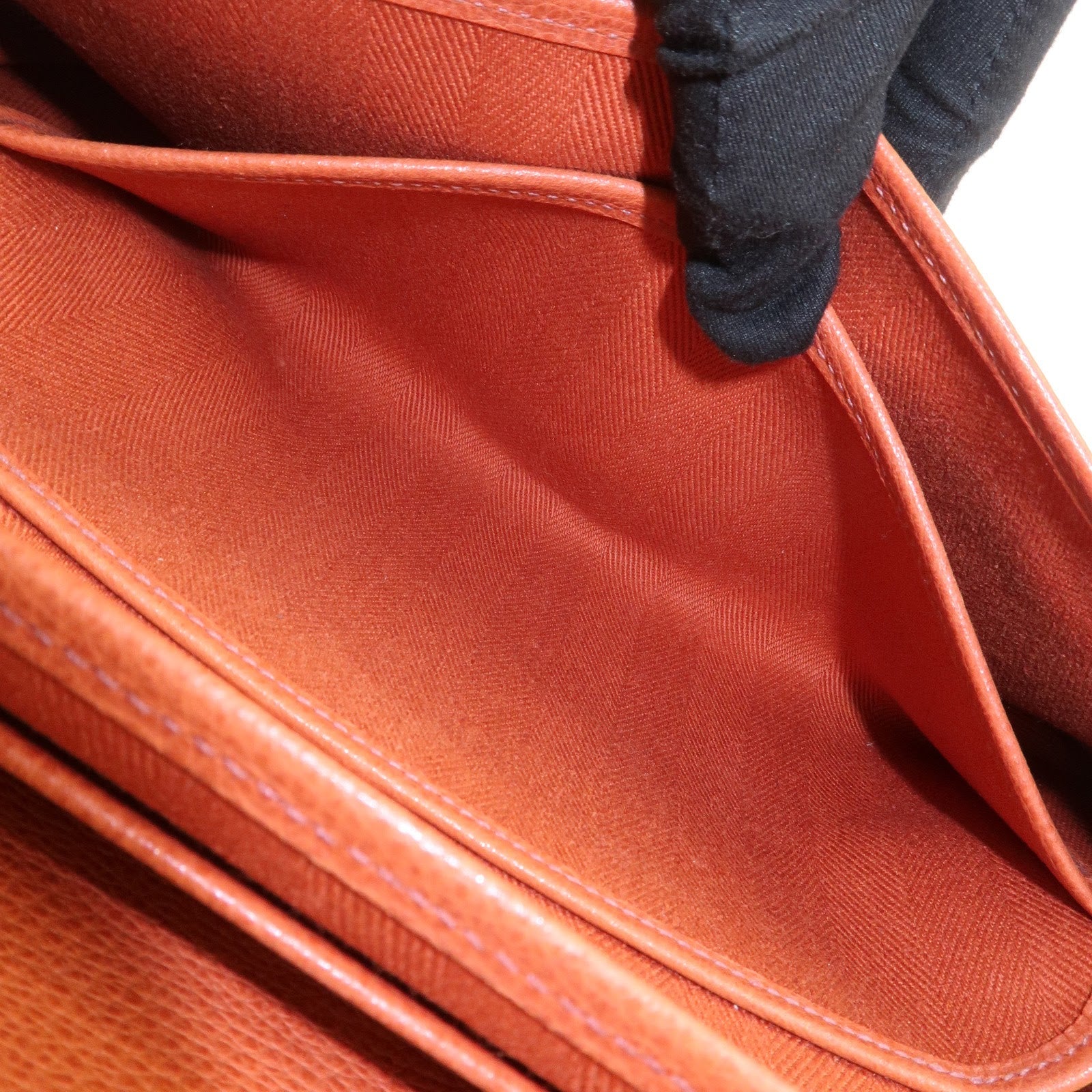 HERMES Sac Colorado MM Toile H Leather □I Stamped Shoulder Bag