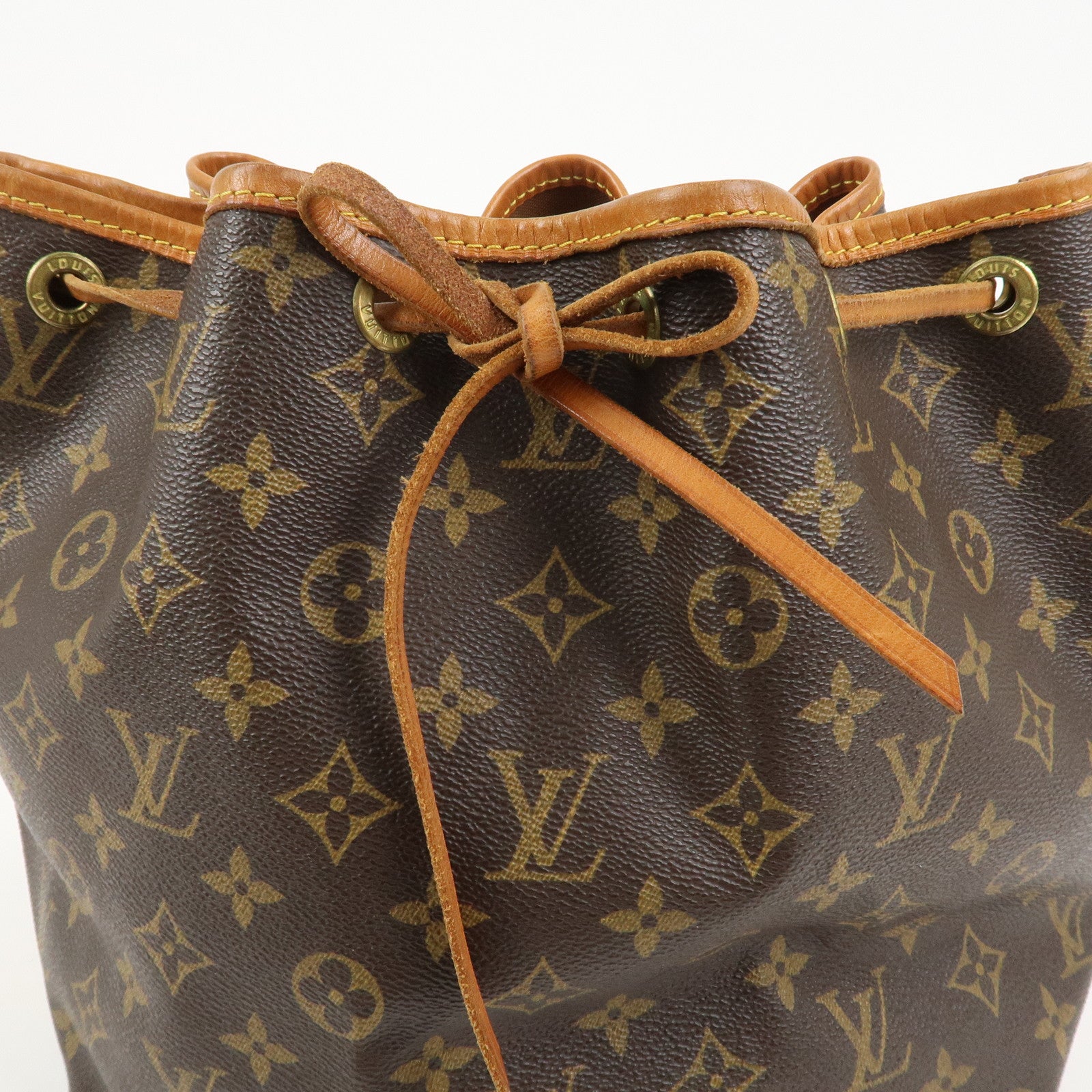 Louis Vuitton Monogram Petit Noe Shoulder Bag Brown M42226