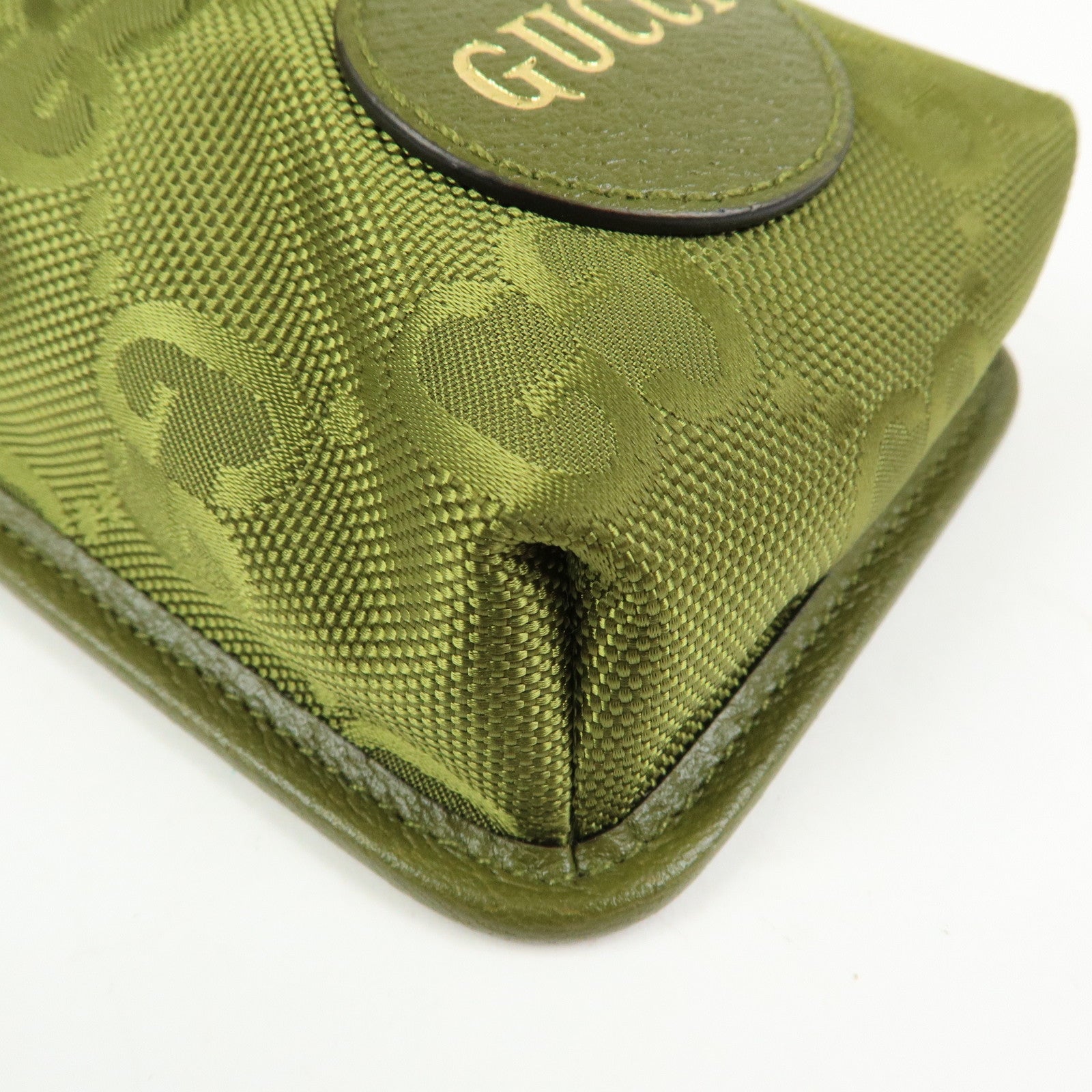 GUCCI Off The Grid Nylon Shoulder Bag Crossbody Bag Green 696018