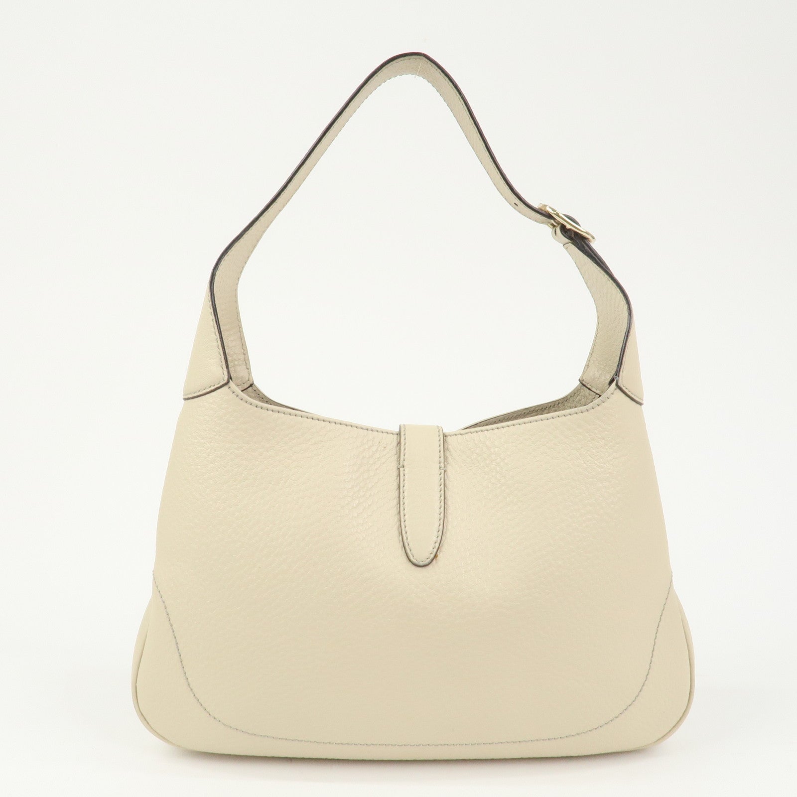 GUCCI New Jackie Leather Shoulder Bag Hand Bag Ivory 137335
