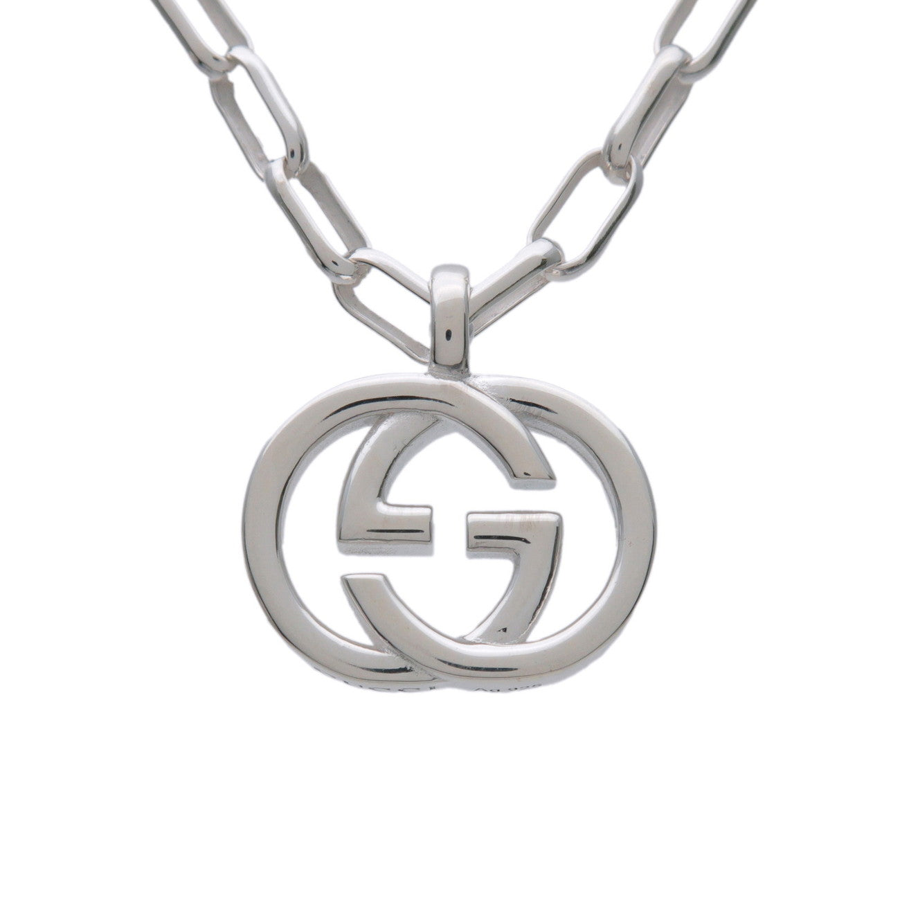 GUCCI Interlocking G Chain Necklace SV925 Silver