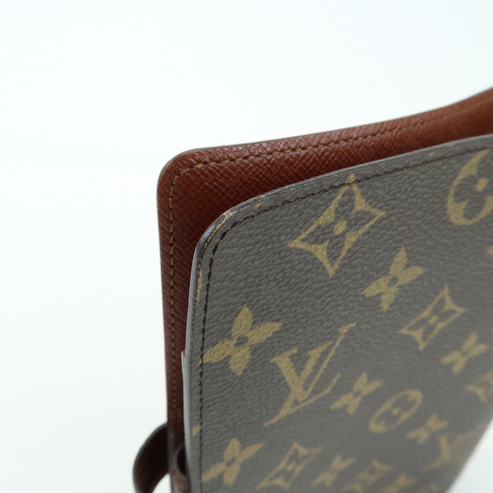 Louis Vuitton Monogram Agenda MM Planner Cover Brown R20105