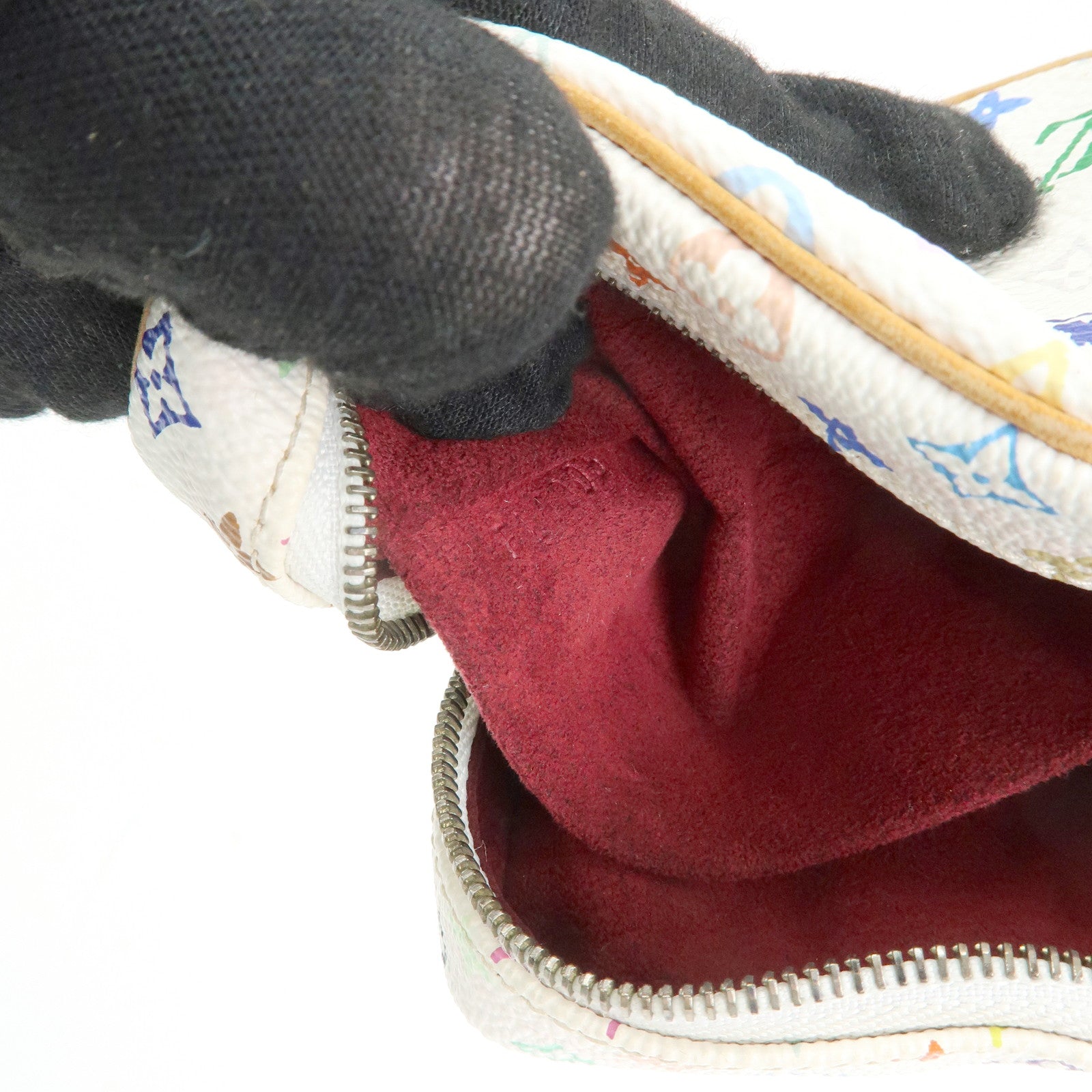 Louis Vuitton Monogram Multicolor Trousse Wapity Pouch Blanc M58033