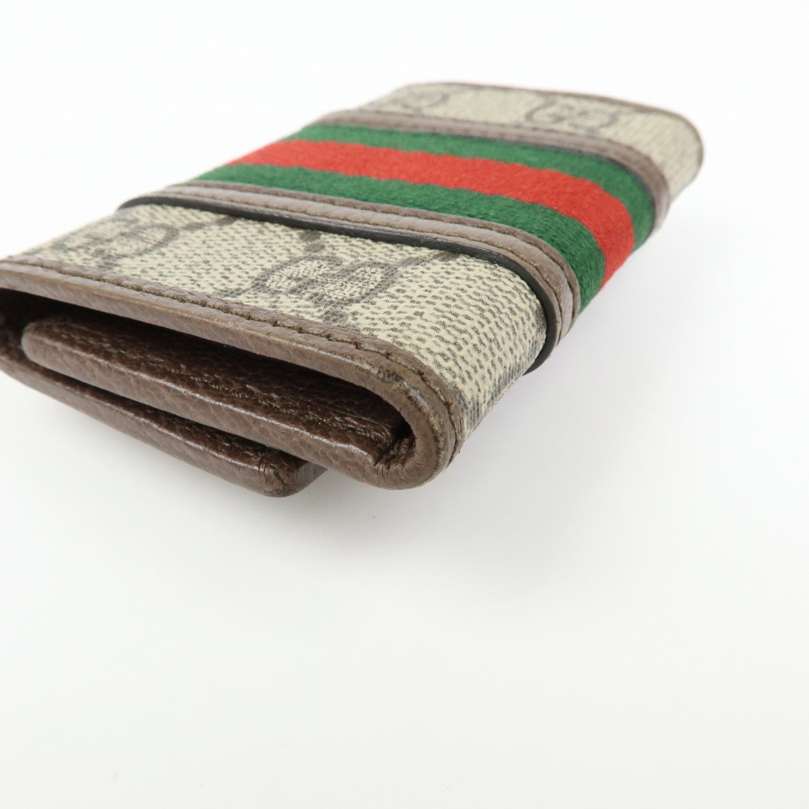 GUCCI GG Marmont Sherry GG Supreme Leather 6 Ring Key Case 603732