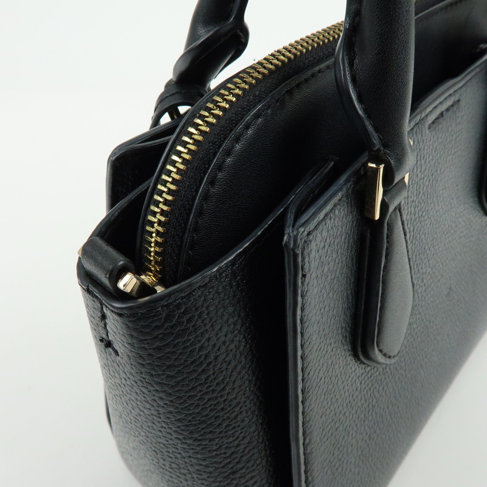 MICHAEL KORS Daria 2-in-1 Satchel Small Leather 2Way Bag Black
