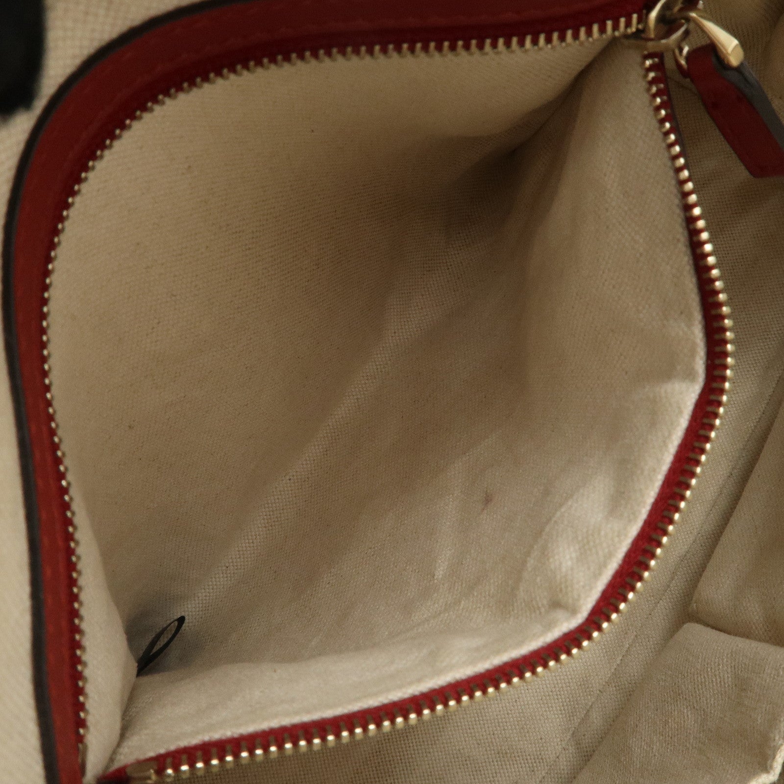 GUCCI Micro Guccissima Patent Leather 2way Hand Bag Red 309617 Used