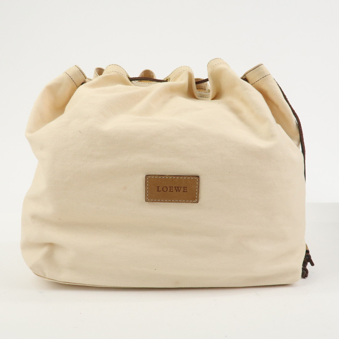 LOEWE Anagram PVC Leather Tote Bag Shoulder Bag Brown