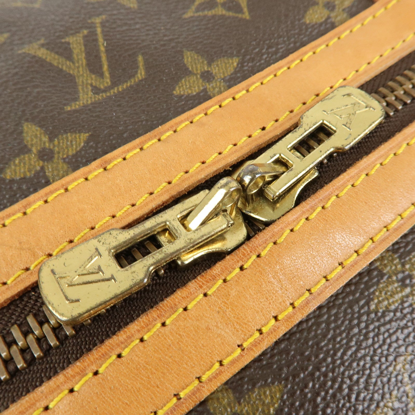 Louis Vuitton Monogram Sac Souple 55 Boston Bag Brown M41622