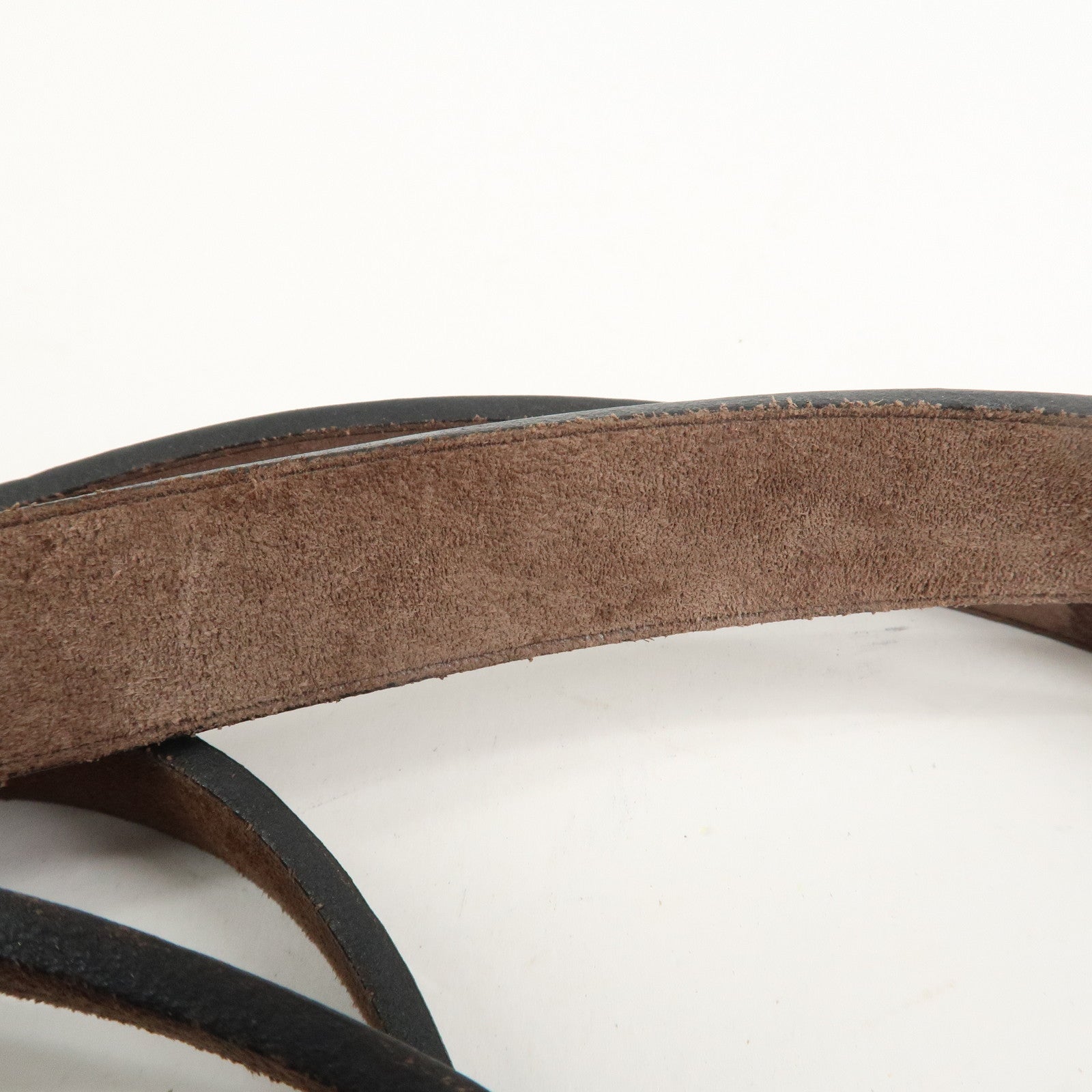 HERMES Cabas Elan PM Toile Officier Leather Tote Bag Hand Bag Black