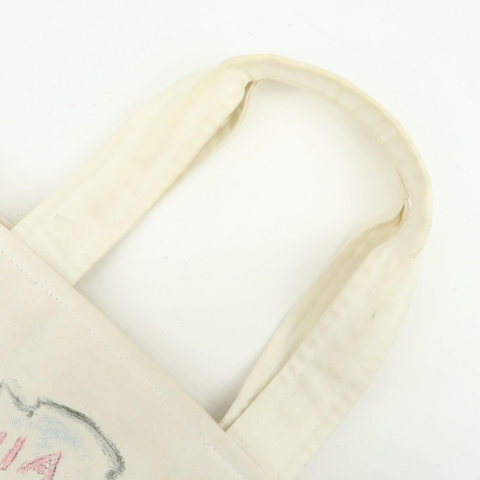 CHANEL Cruise Line Miami Canvas Tote Bag Shoulder Bag White A46069