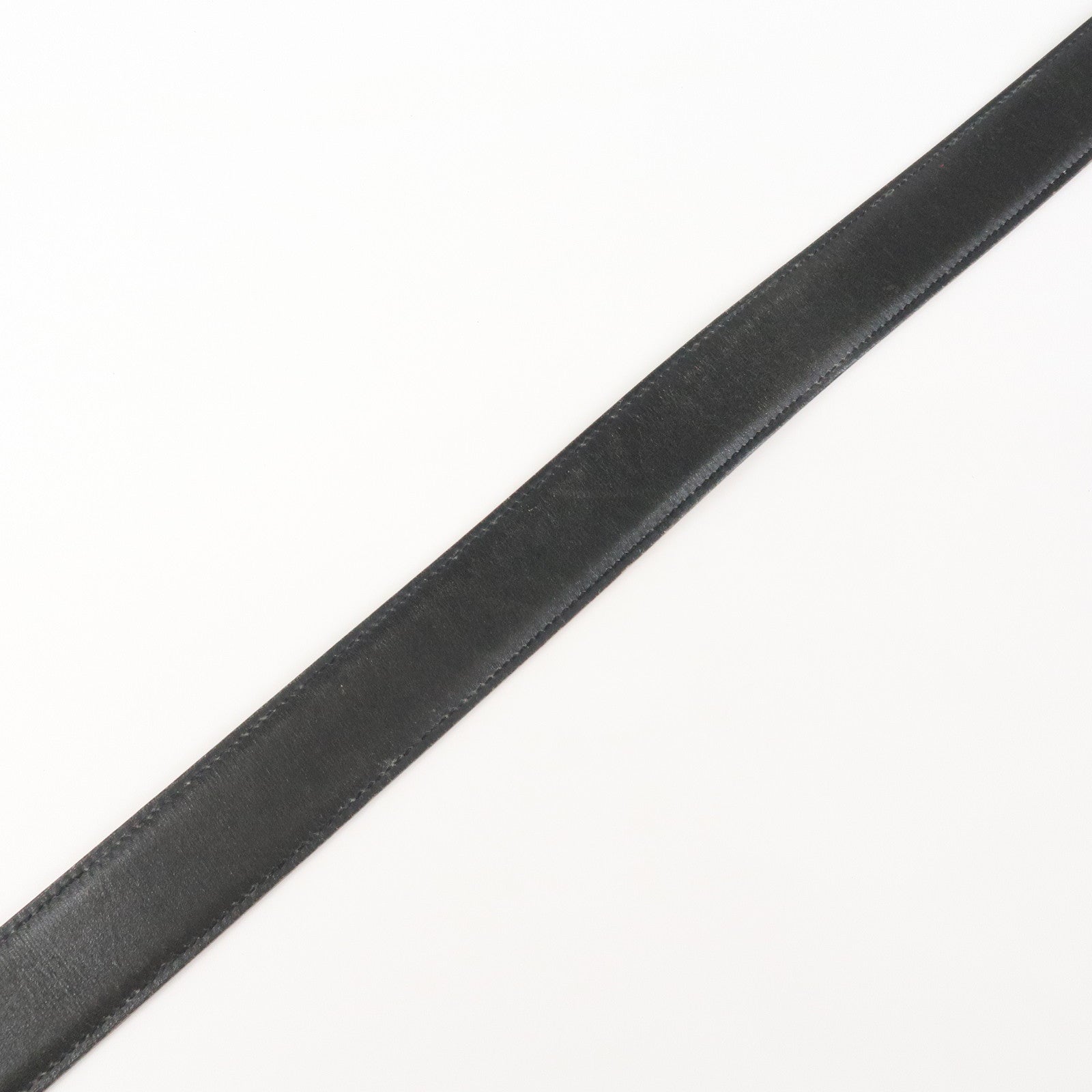HERMES Leather H Buckle Reversible Constance Belt C Stamped