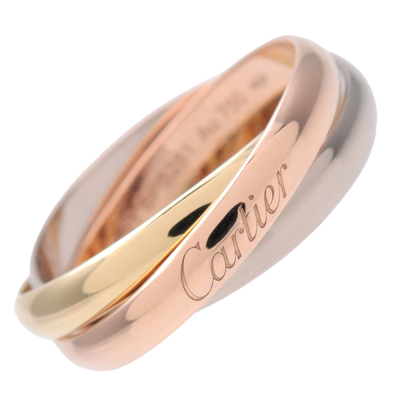 Cartier Trinity Ring SM K18 750YG/WG/PG #51 US6 EU51 HK13