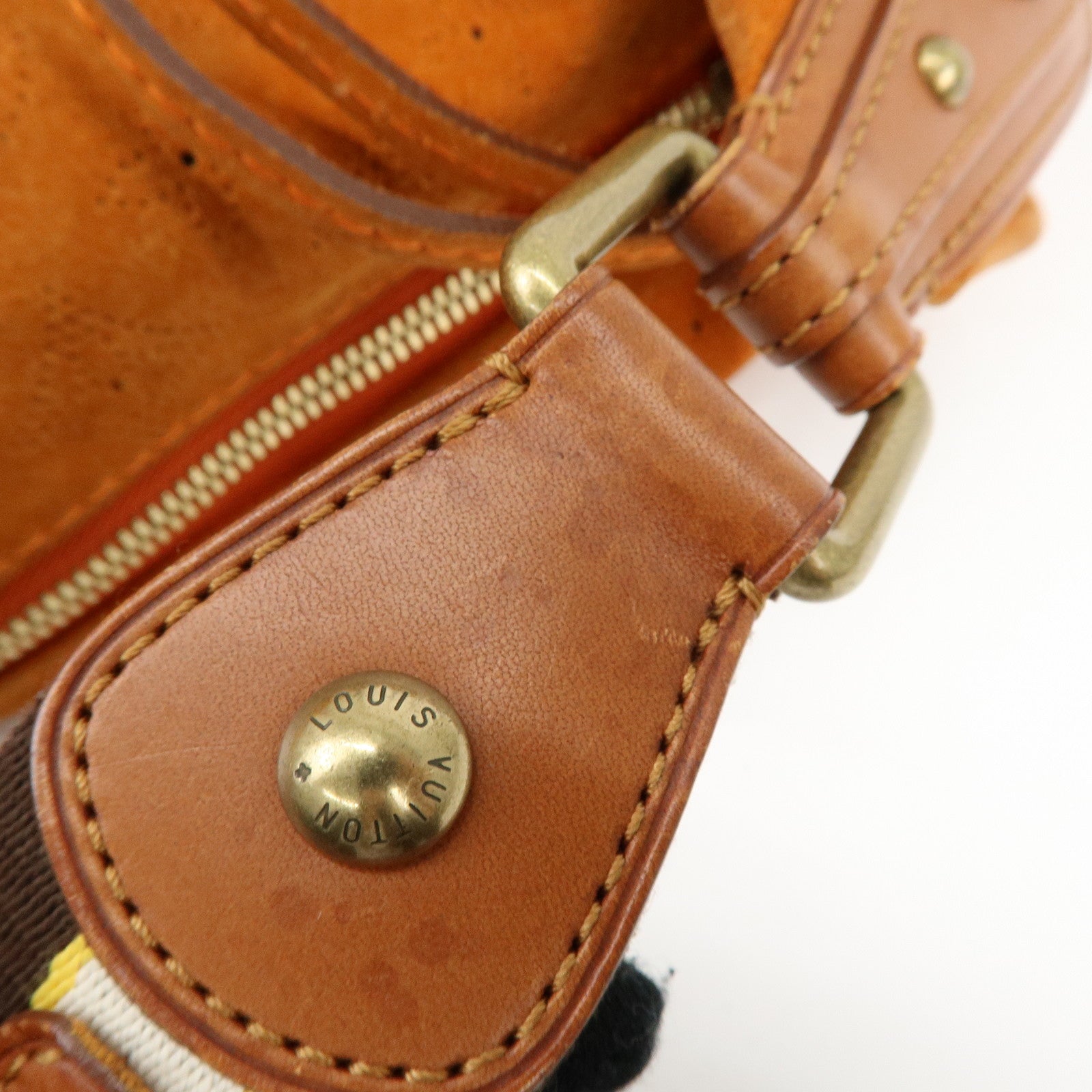 Louis Vuitton Monogram Onata GM Suede Shoulder Bag Orange M95119