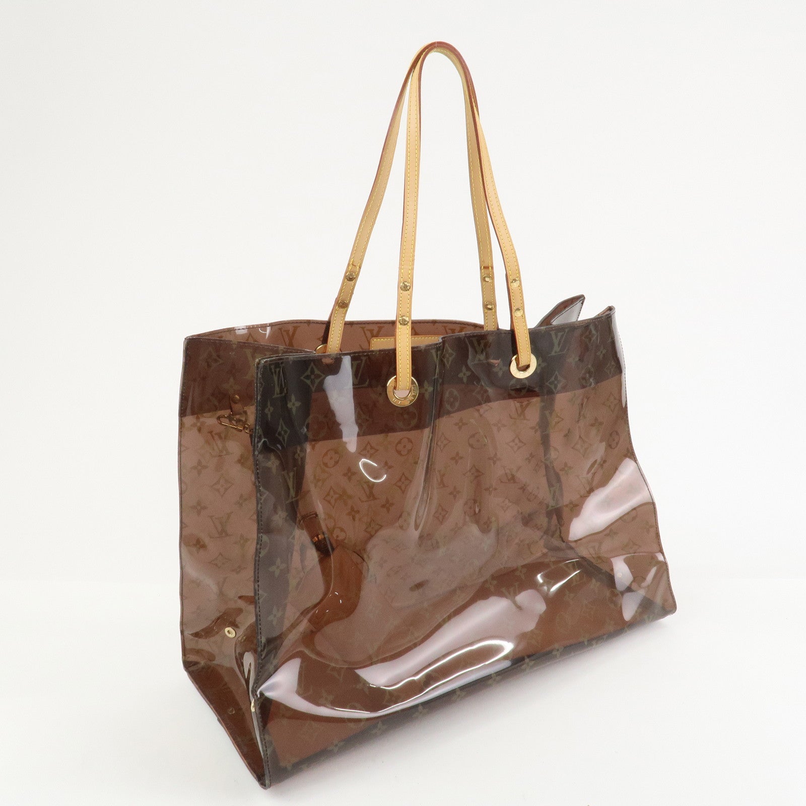 Louis Vuitton Monogram Cabas Cruise Vinyl Tote Bag Brown M50500
