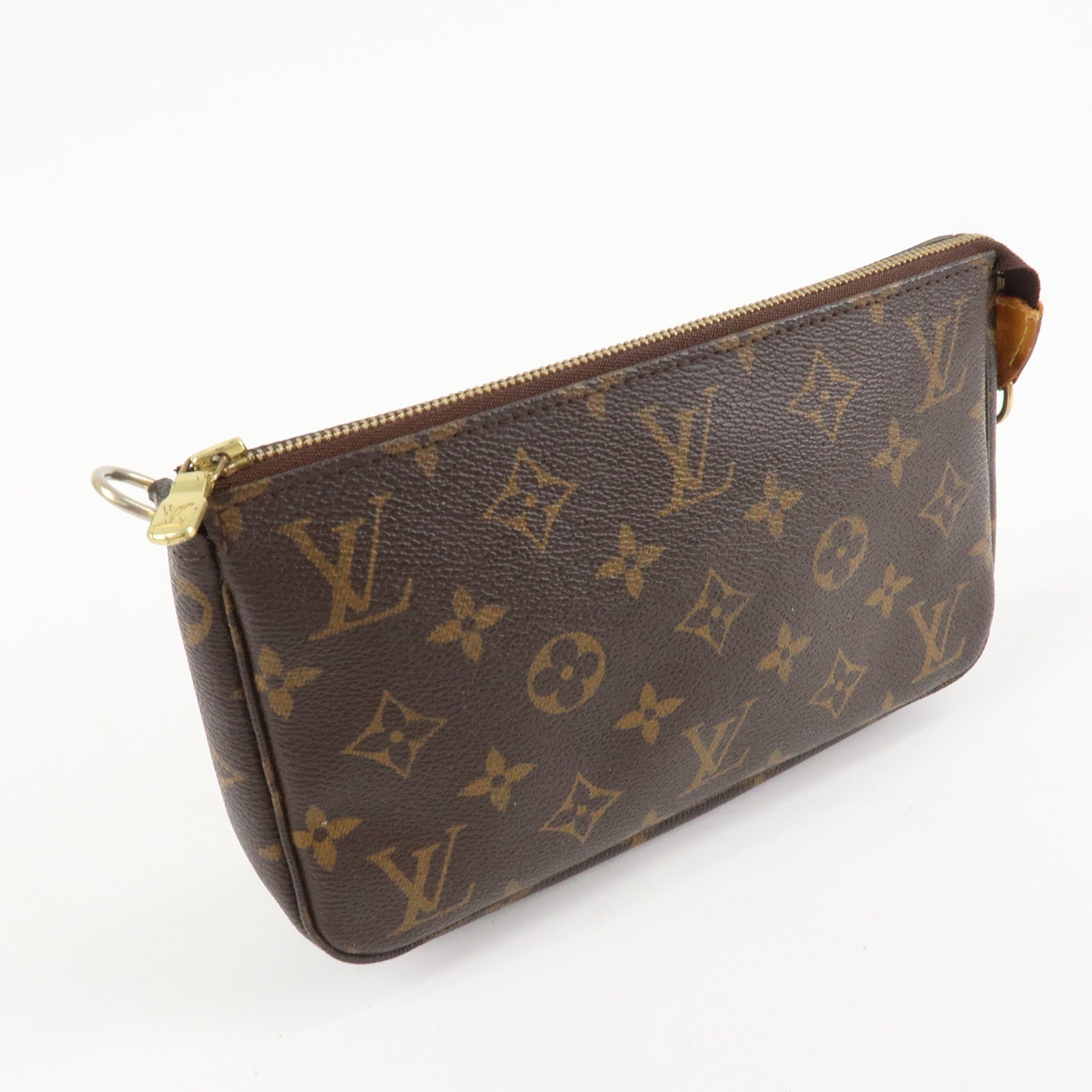 Louis Vuitton Monogram Pochette Accessoires Pouch Hand Bag M51980 Used
