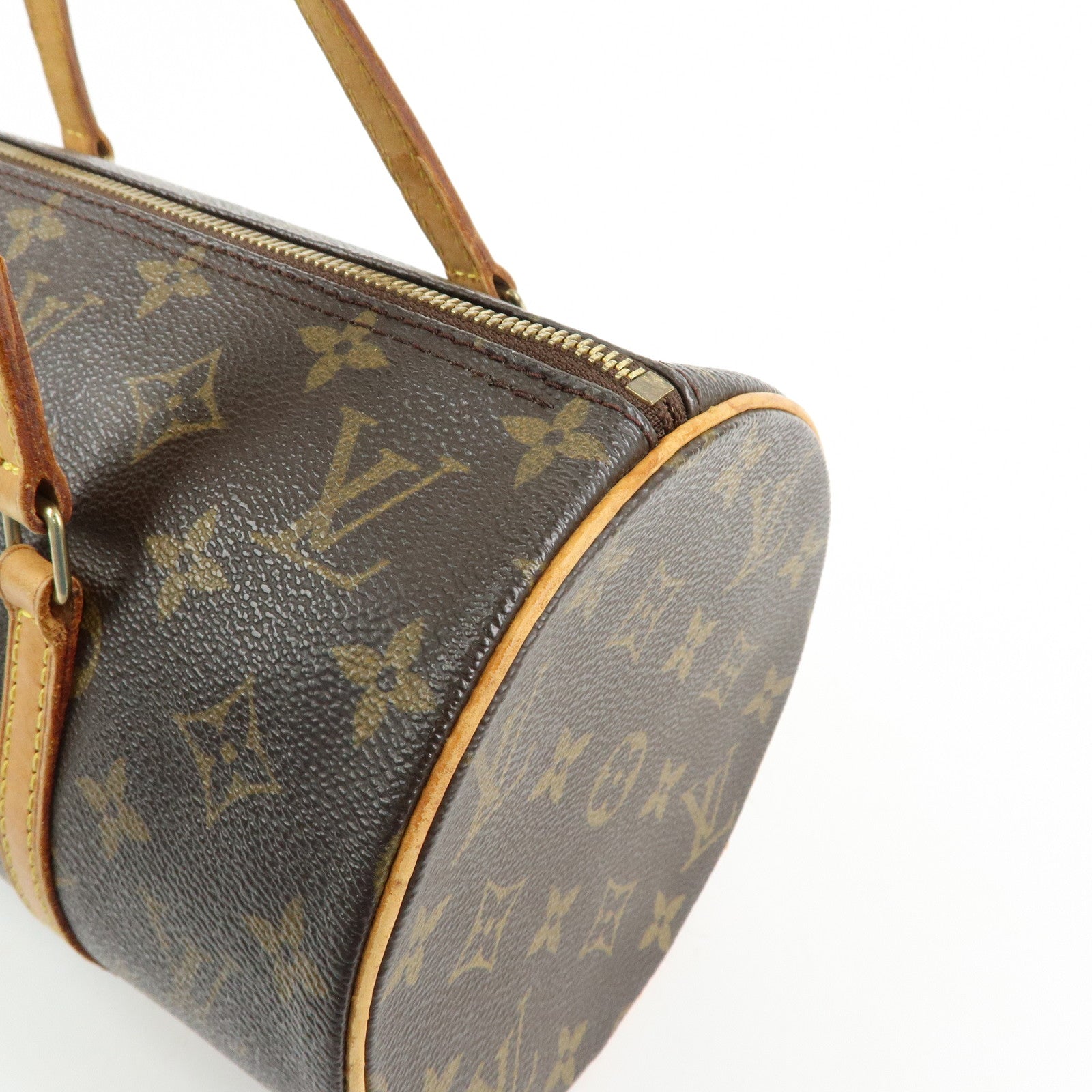 Louis Vuitton Monogram Papillon 30 Hand Bag Brown M51385